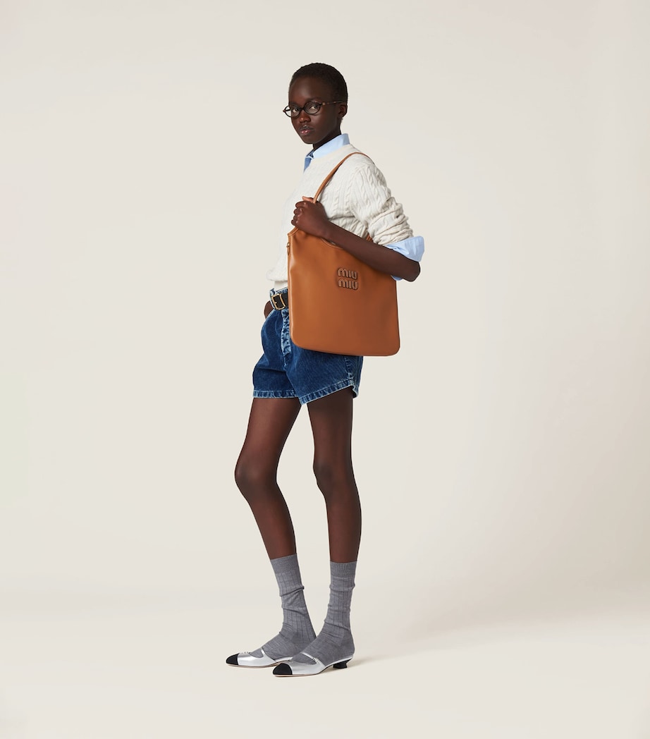 Leather Ivy Tote Bag F0046 Image 4