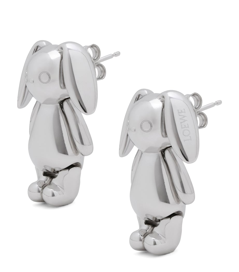LOEWE x Cosima Von Bonin Bunny Earrings Silver Image 1