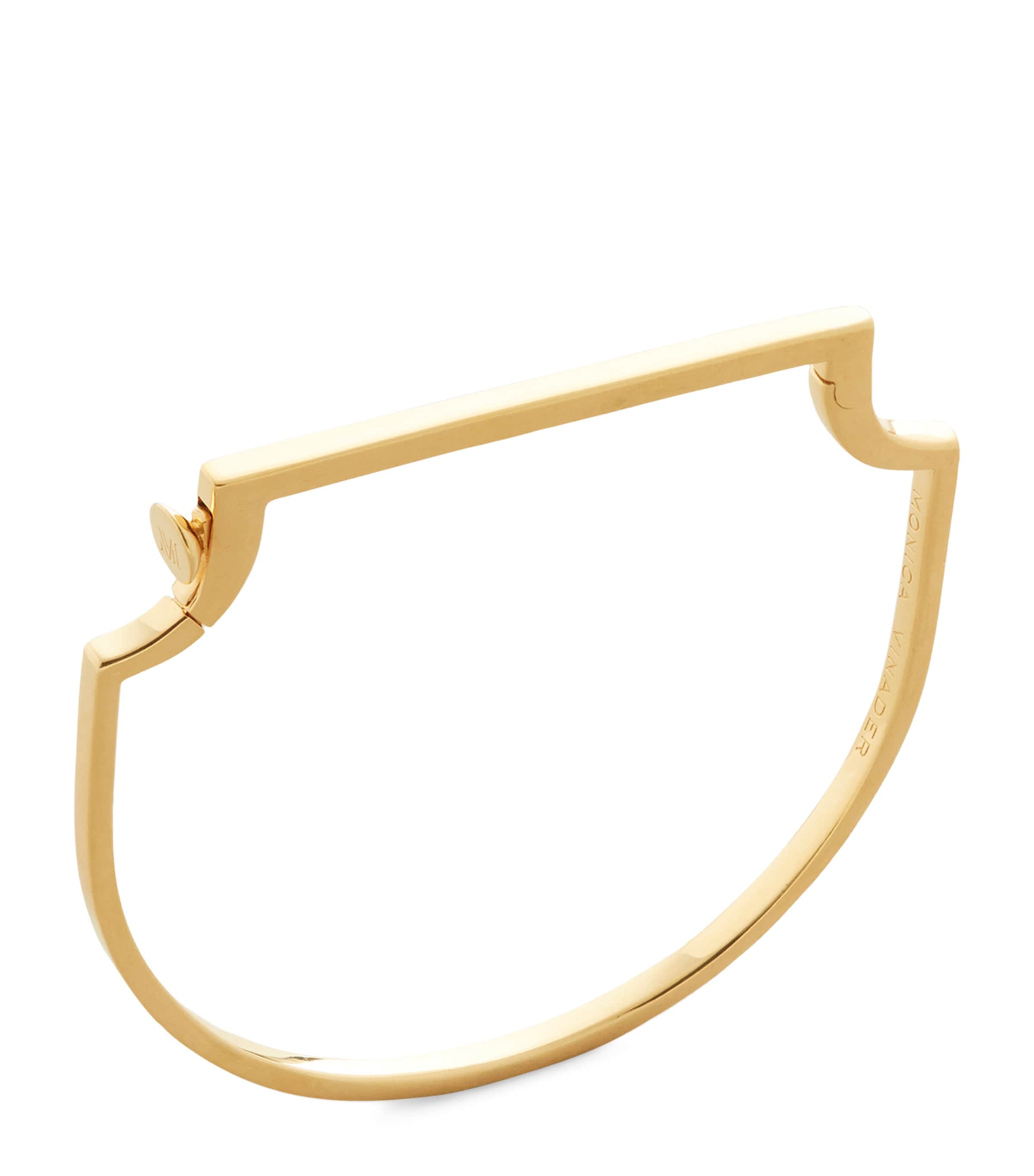 Monica Vinader Gold Vermeil Signature Slim Bangle In Gold