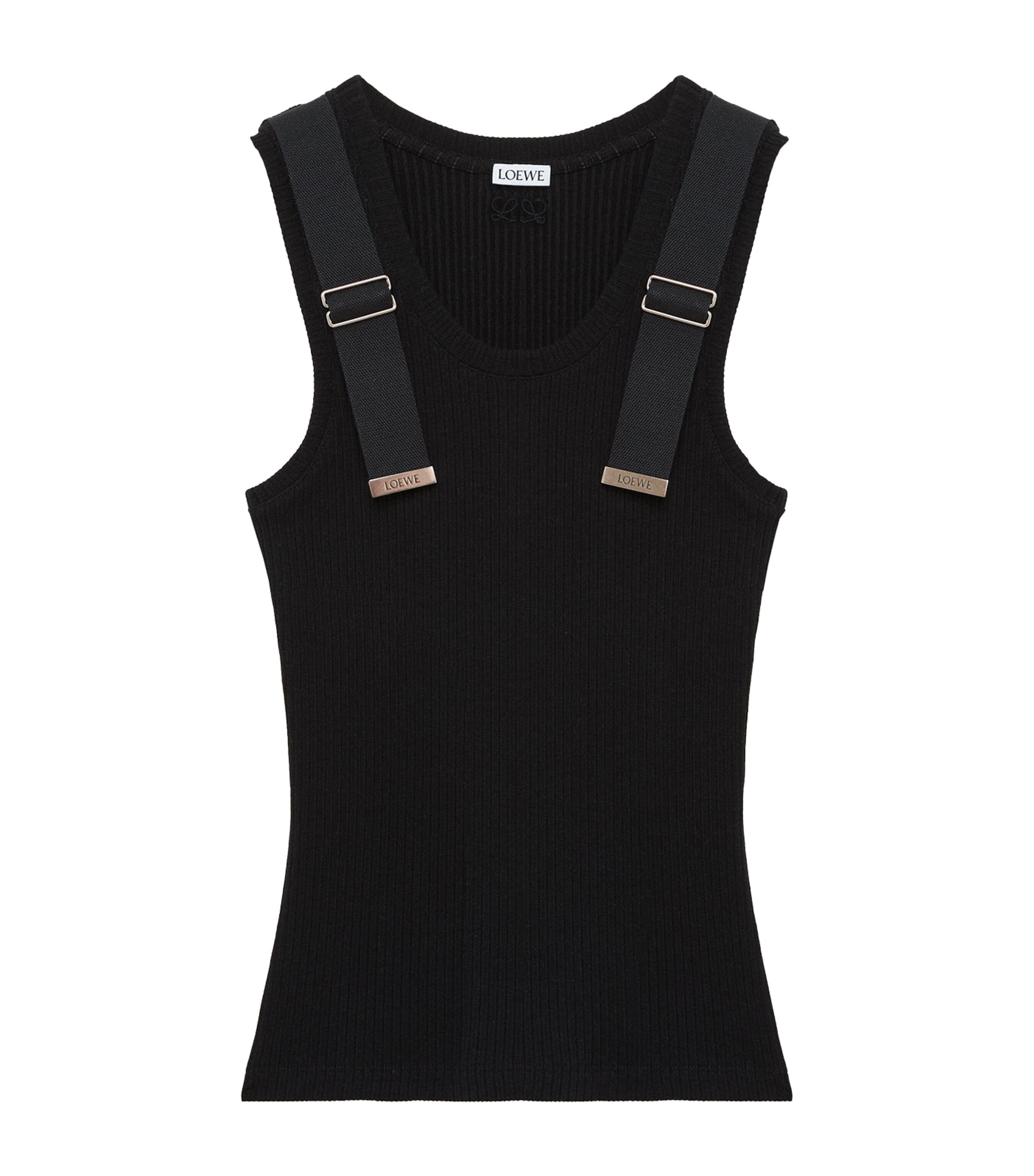 LOEWE Womens Embellished Tank Top Black Image 1