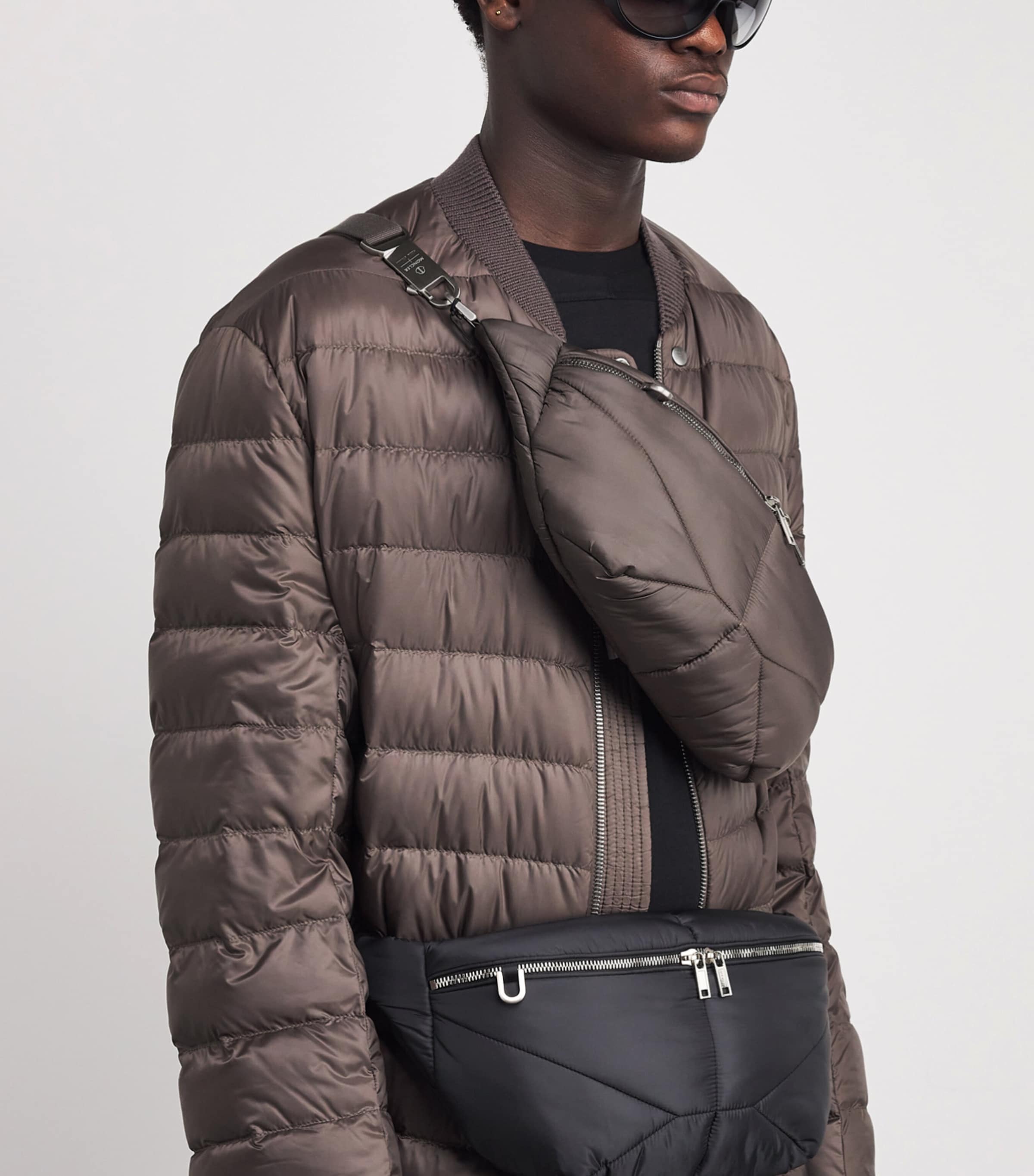 Rick Owens x Moncler Down Marsupio Belt Bag Dark Dust Image 2