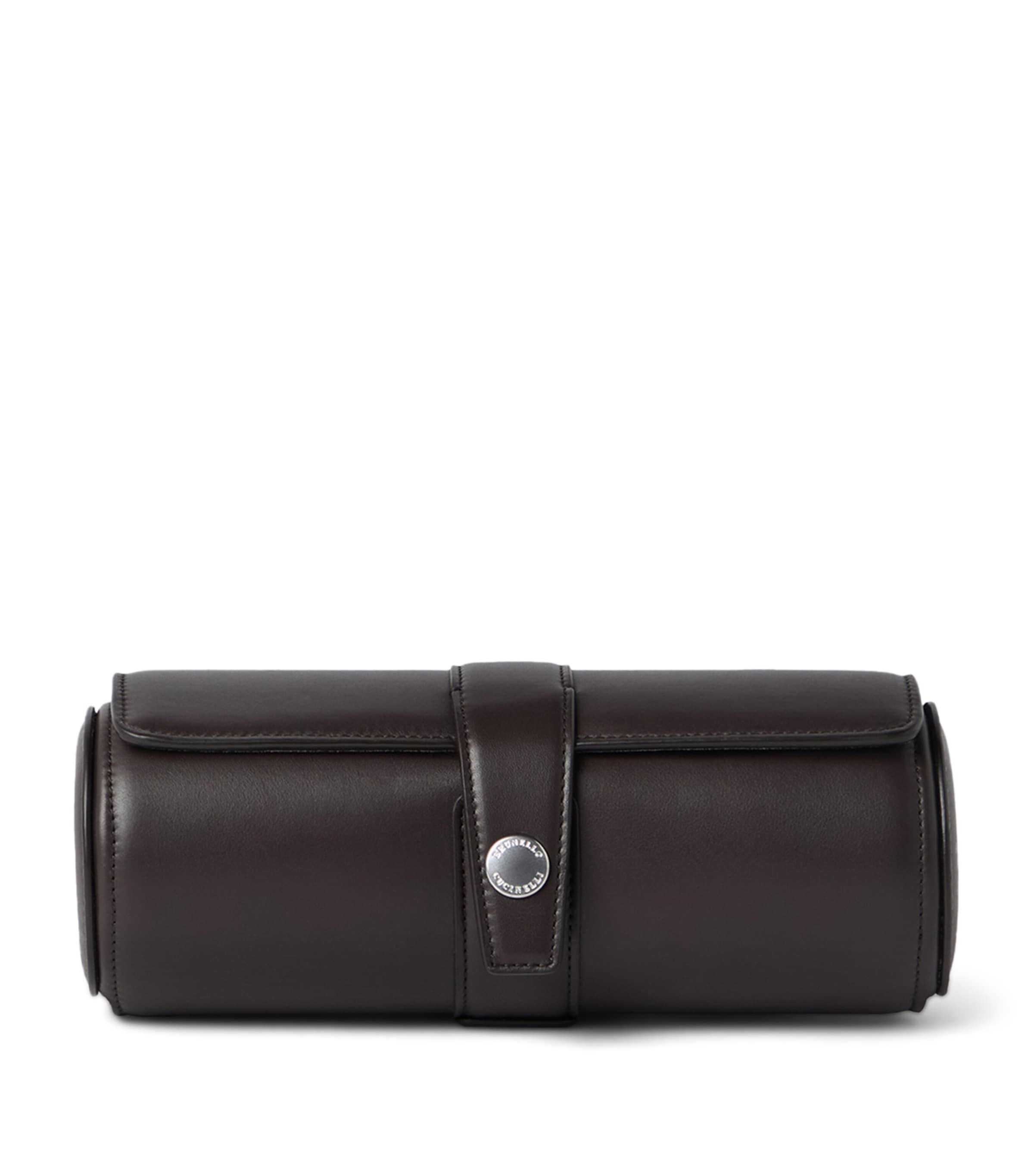 Brunello Cucinelli Calfskin 4-Slot Watch Box Image 1