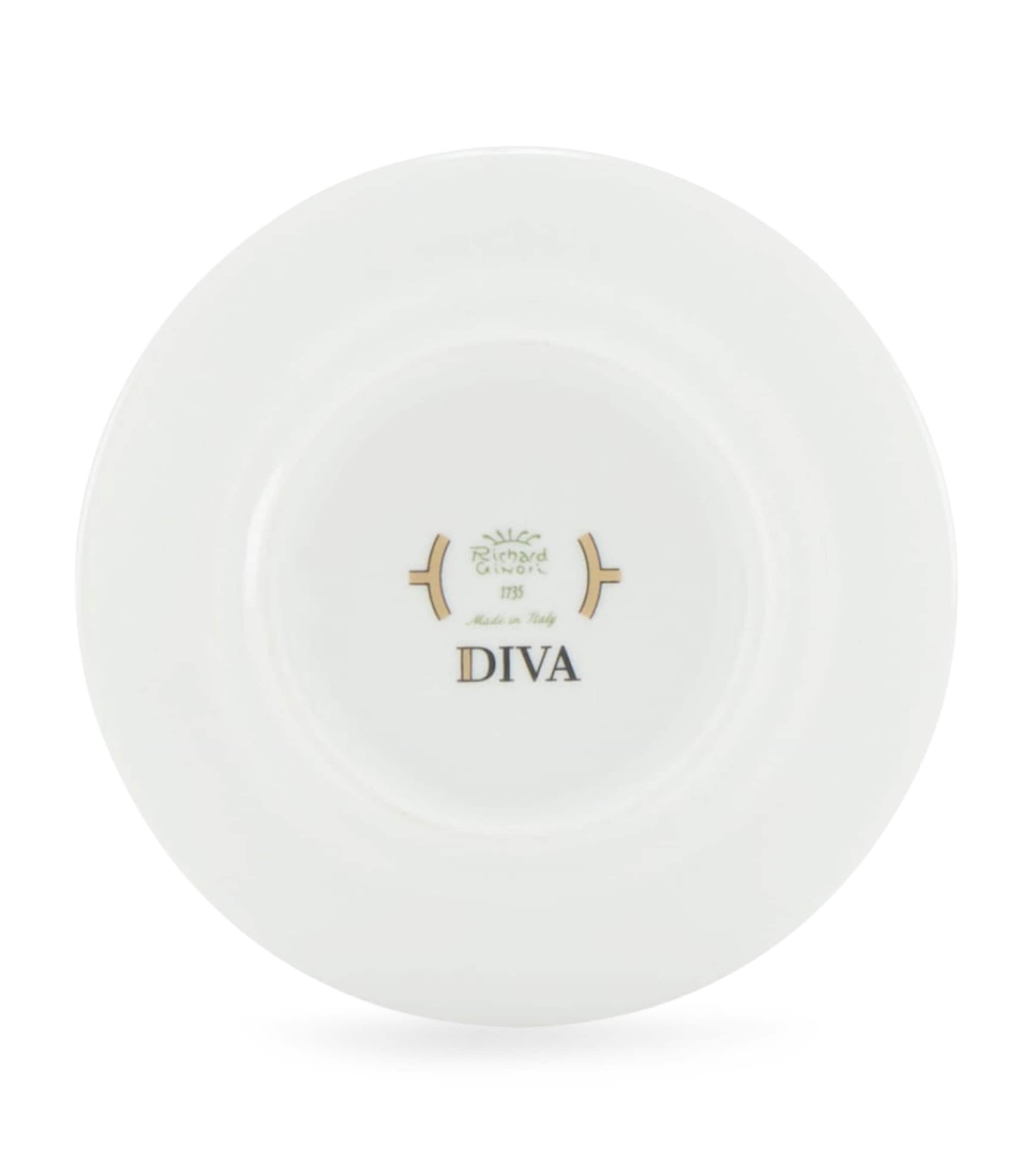 GINORI 1735 Porcelain Colonna Diva Verde Coffee Saucer (12.5cm) Image 3