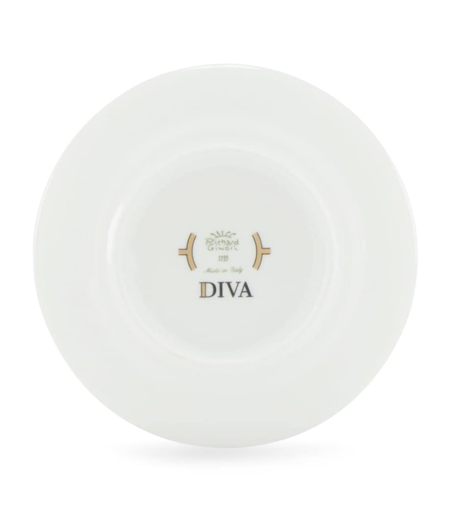Porcelain Colonna Diva Verde Coffee Saucer (12.5cm) G00134900 Image 3