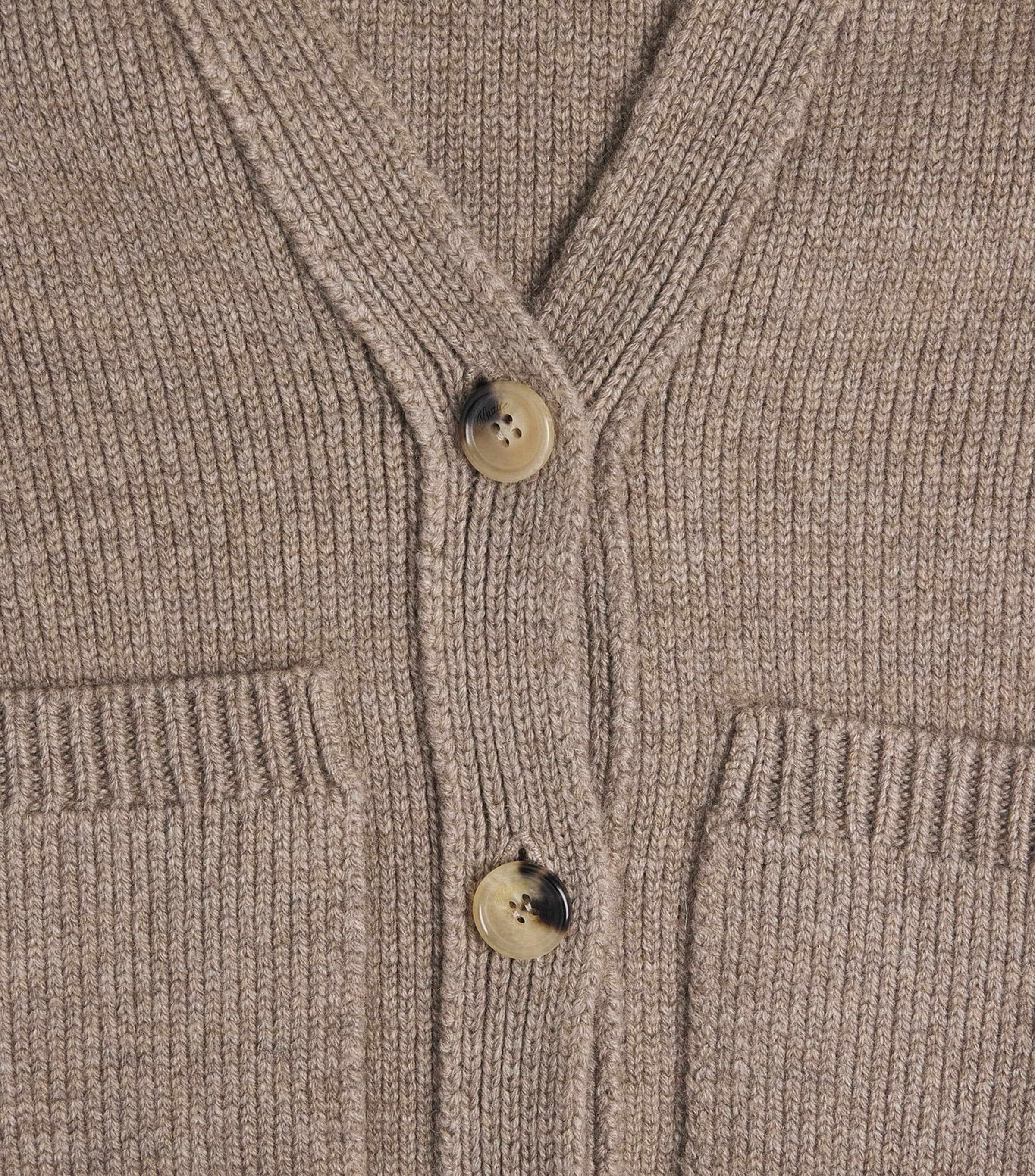 Khaite Womens Cashmere Scarlet Cardigan Barley Image 6