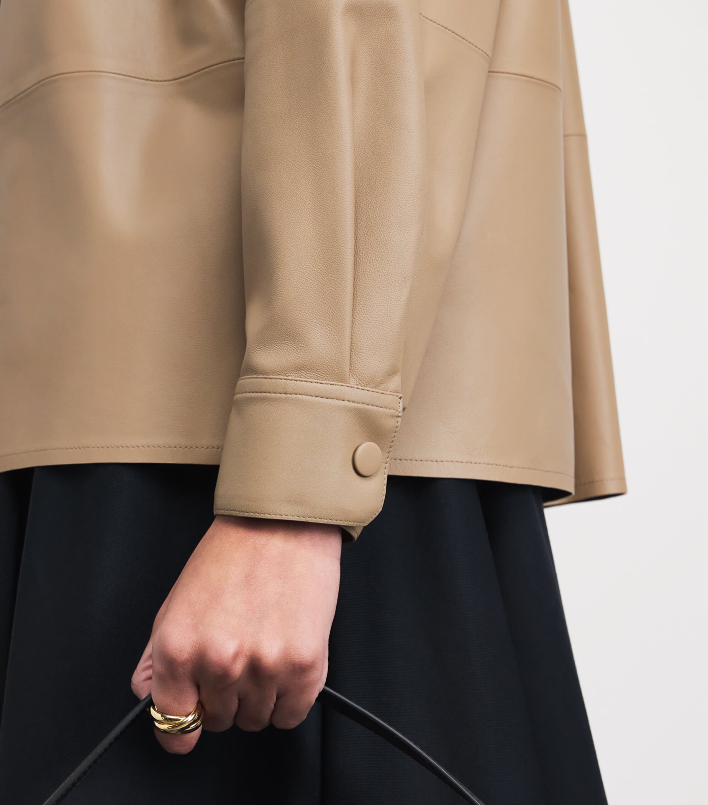 Yves Salomon Womens Lambskin Leather Jacket Image 3