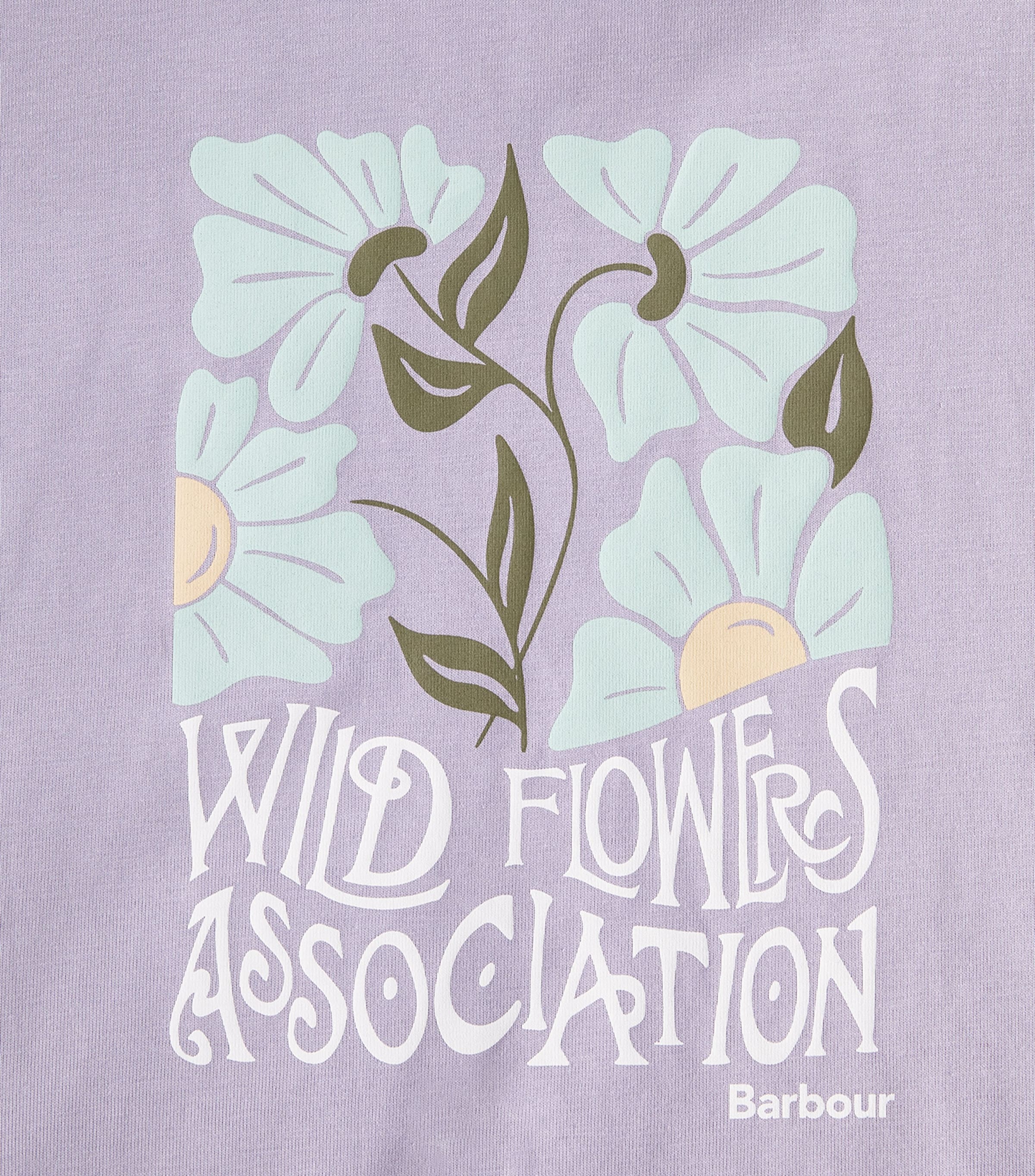 Cotton Wild Flowers Logo T-Shirt HEATHER MIST Image 5