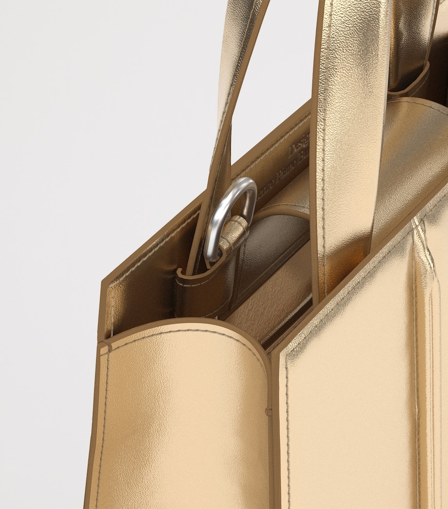 Max Mara Metallic Leather Whitney Bag 2 Top-Handle Bag Light Gold Brown Image 7
