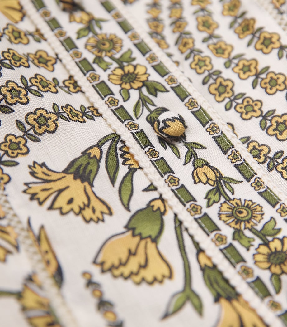 Linen Nolan Shirt Mini Dress W0204 DOVE MULTI Image 5