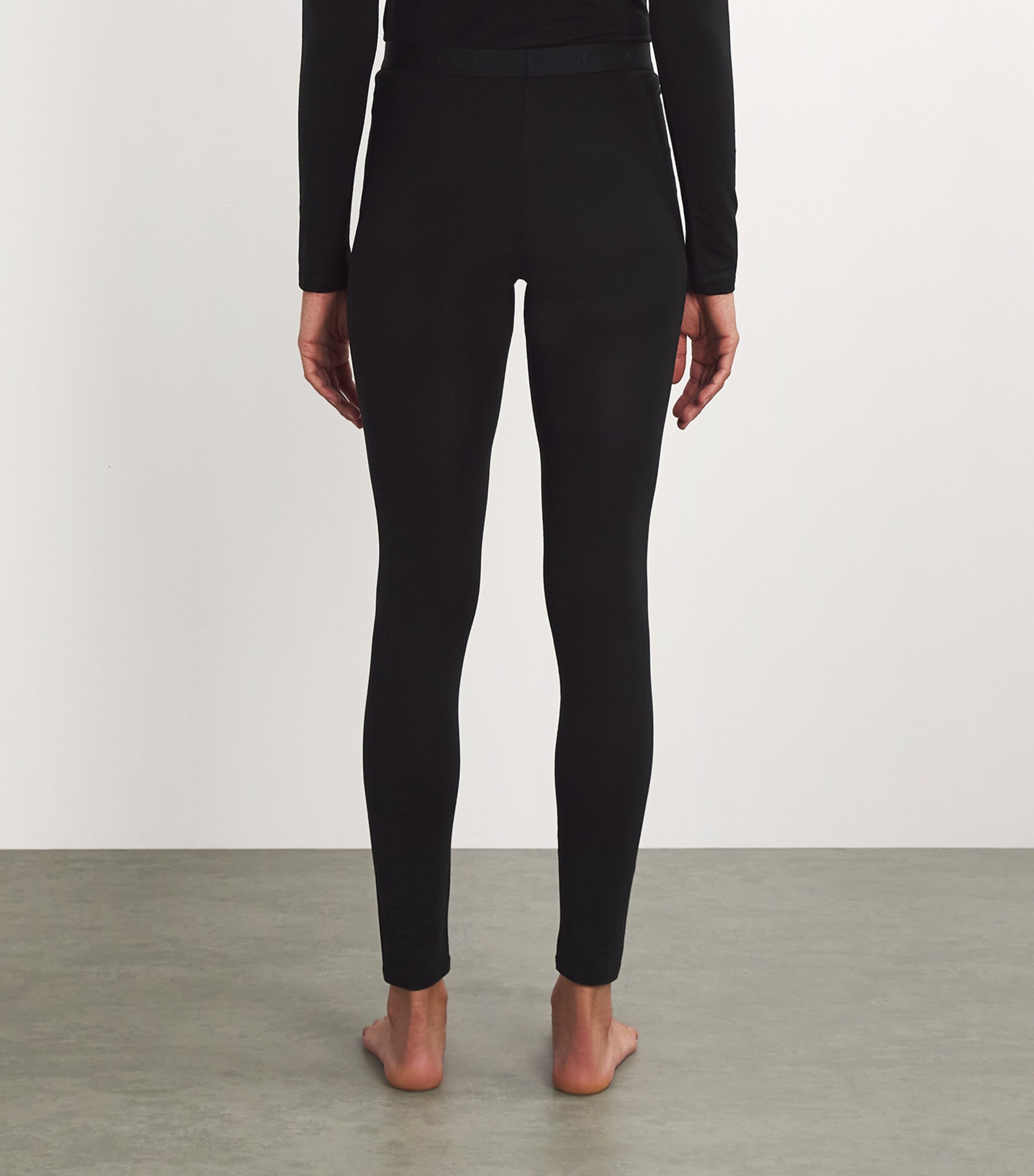 Falke Womens Daily ClimaWool Tights Black Image 4