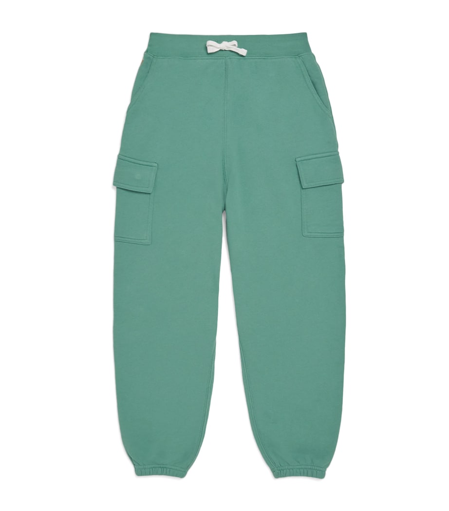 Cotton-Blend Fleece Sweatpants (7-14 Years) FAIRWAY GREEN Image 1