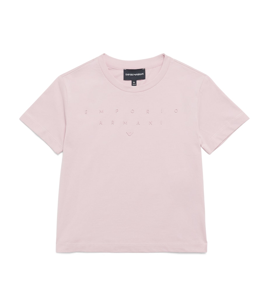 Cotton Logo T-Shirt (4-14 Years) U4218 BURN LILAC Image 1