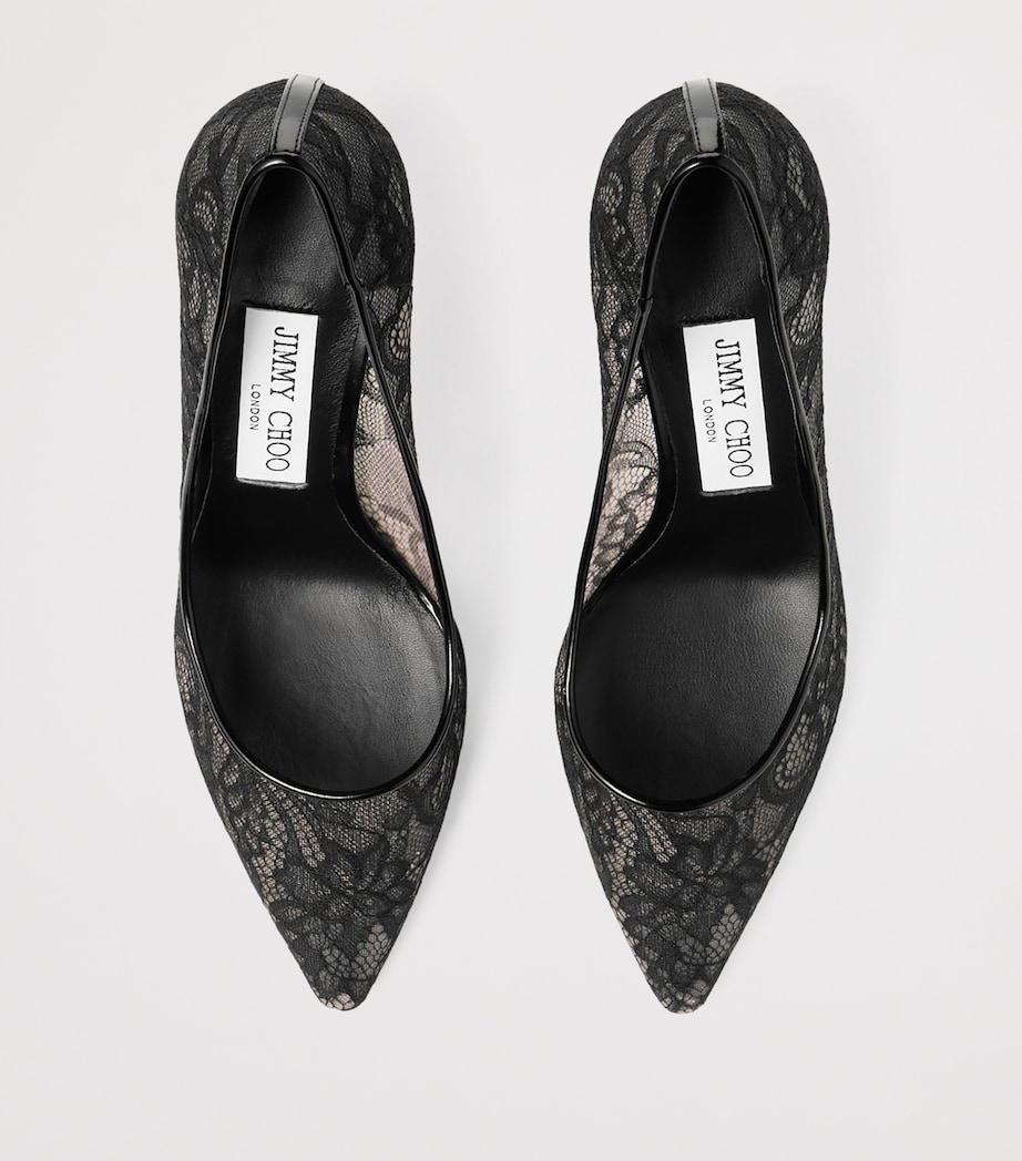 Romy 85 Lace Pumps BLACK Image 3