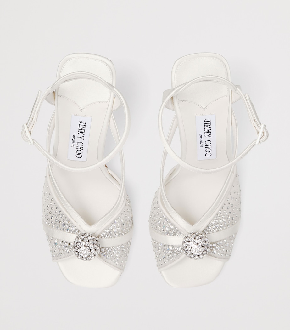 Sarai 95 Heeled Sandals IVORY MIX Image 3