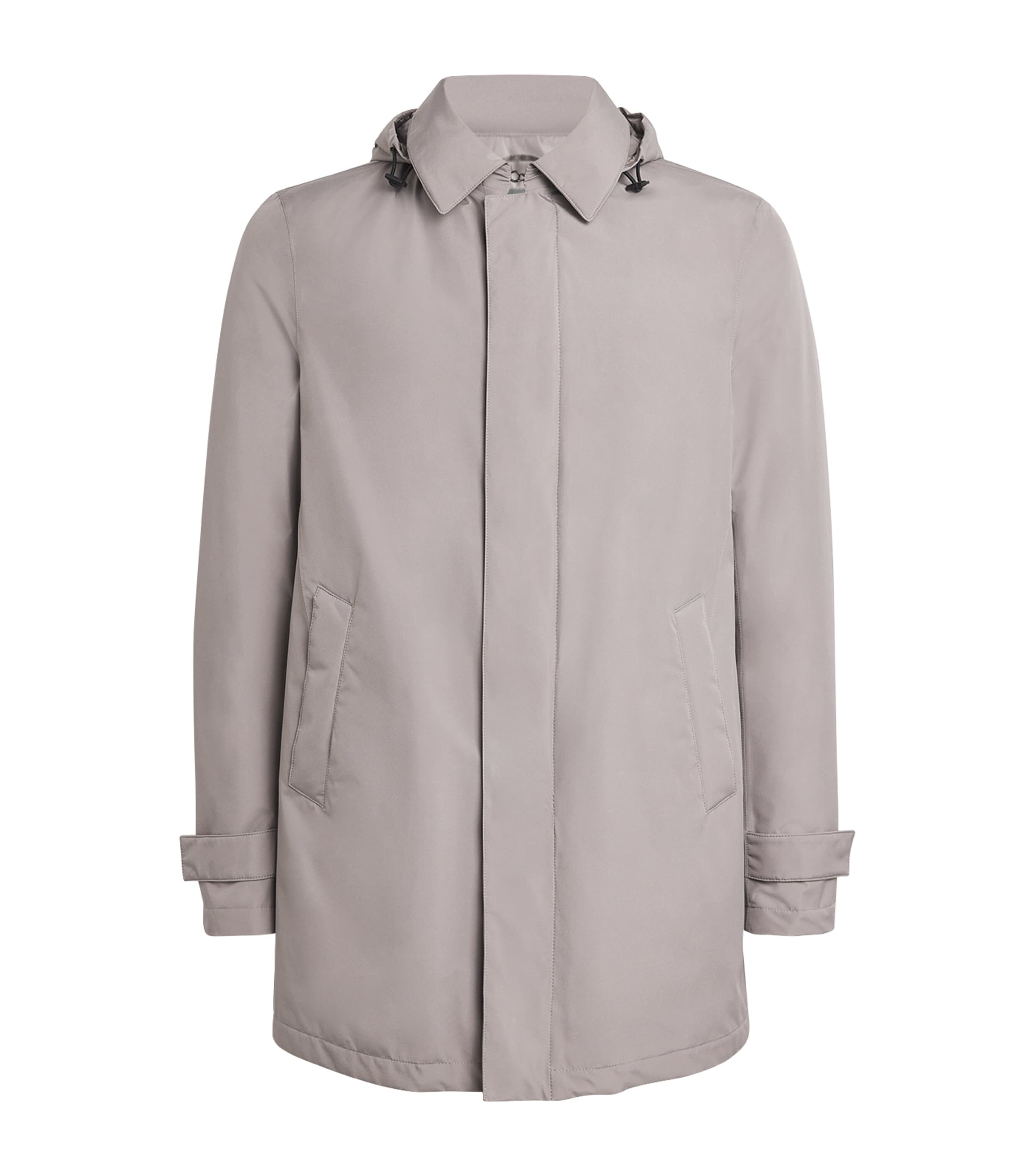 Shop Herno Gore-tex Waterproof Laminar Car Coat In Grey