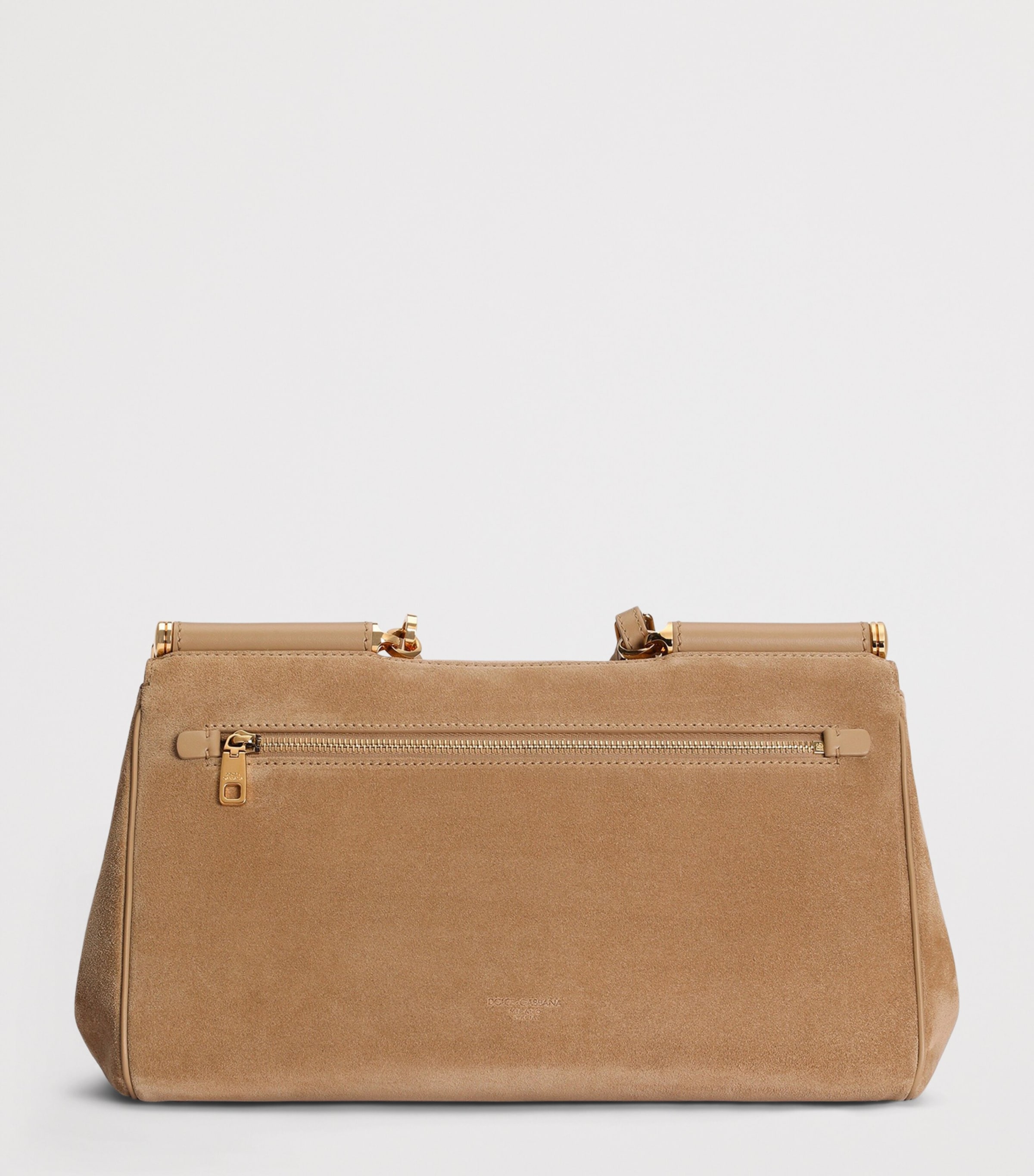 Dolce&Gabbana Suede My Sicily Top-Handle Bag Tortora/ecru Image 3
