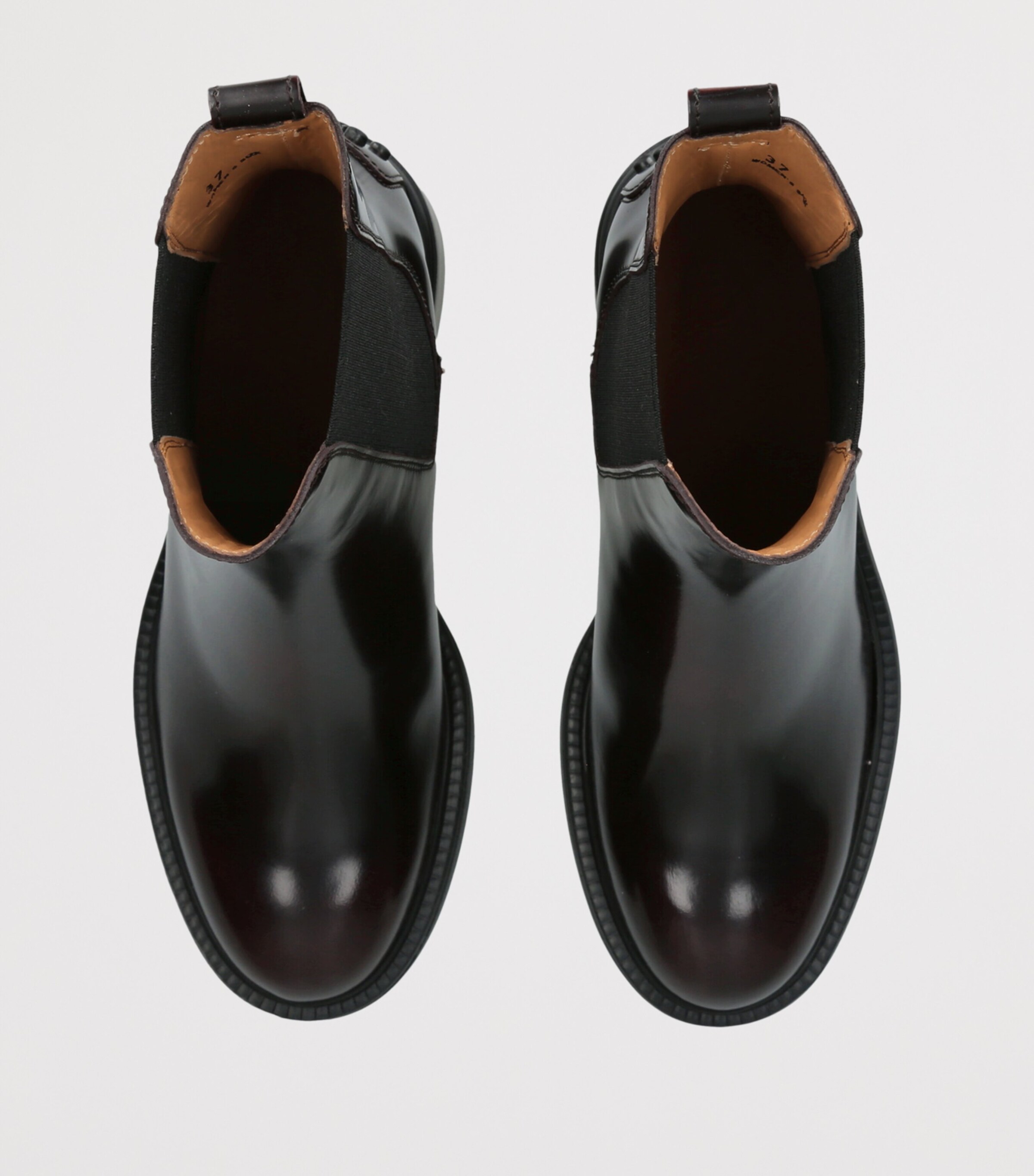Tod's Calfskin Chelsea Boots 55 Wine Image 3
