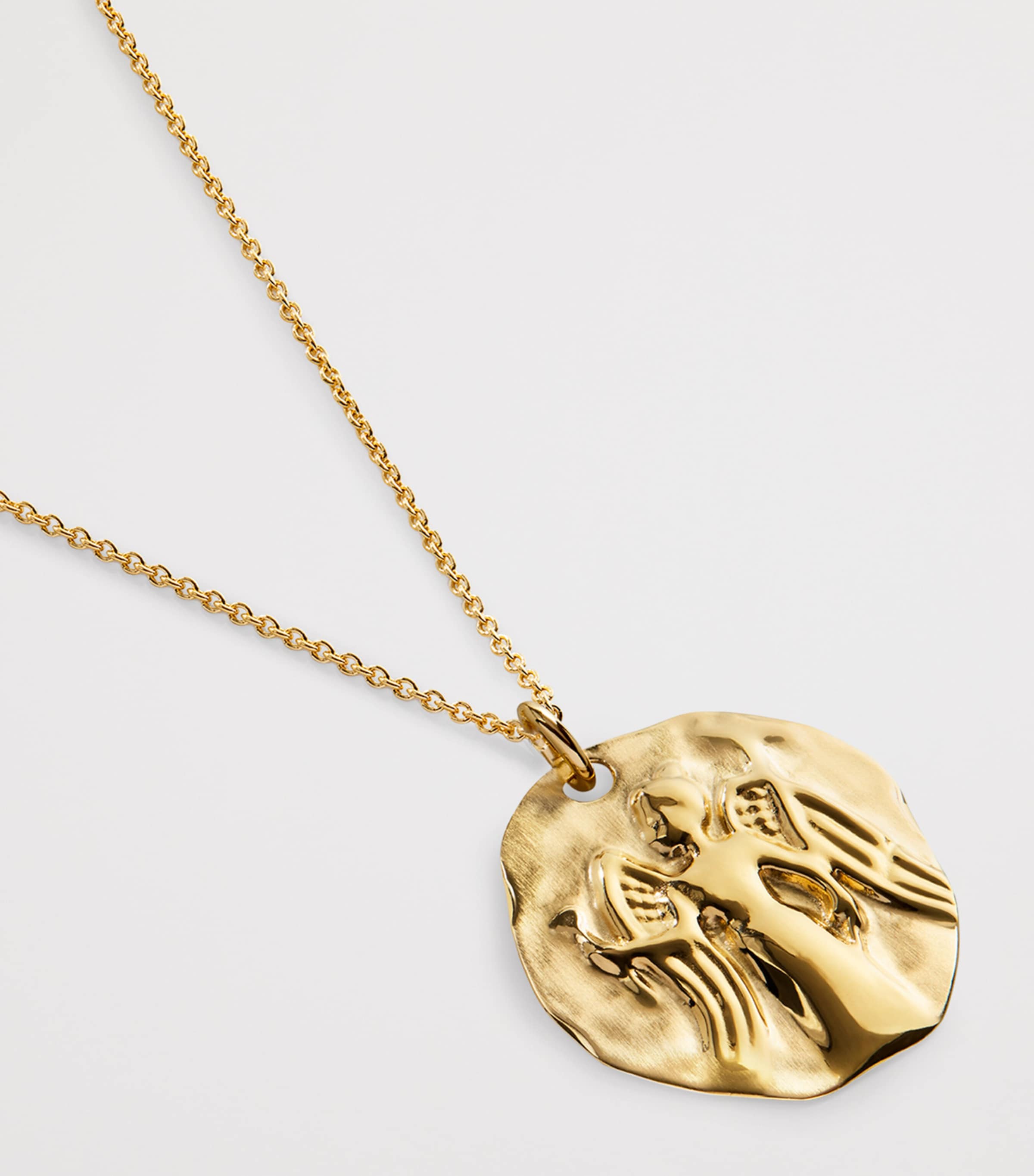 Monica Vinader Gold Vermeil Zodiac Virgo Necklace Gold Vermeil Image 2