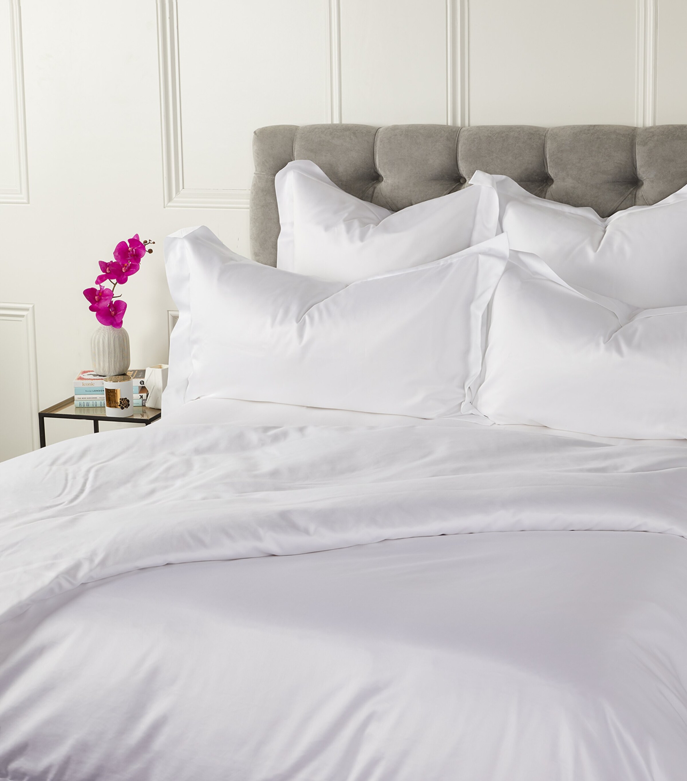 Capela Super King Duvet Cover (260cm x 220cm) WHITE Image 3