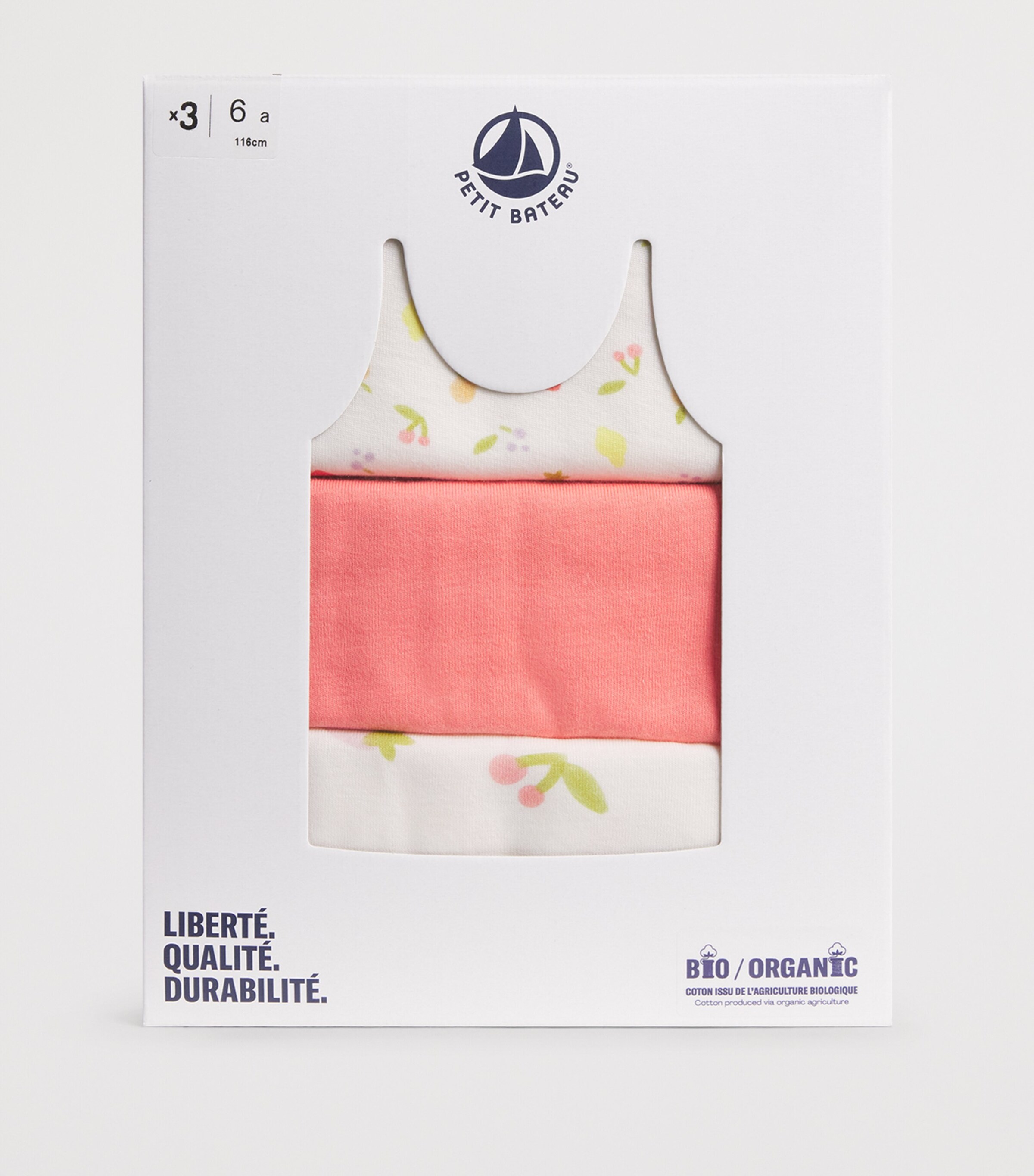 Petit Bateau Set of 3 Organic Cotton Tank Tops (4-10 Years) Variante Image 3