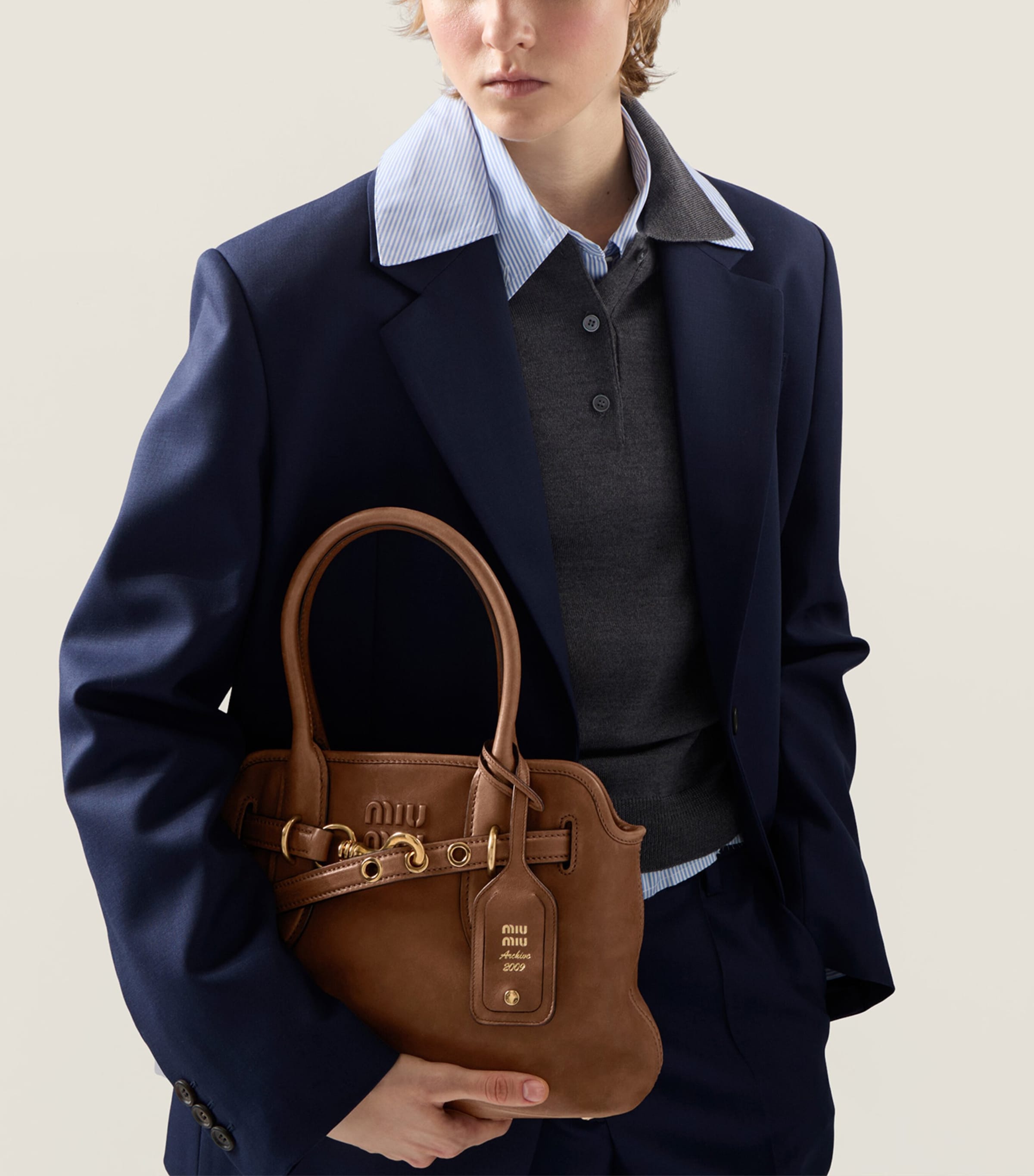 Nappa Leather Aventure Top-Handle Bag F0316 Image 5