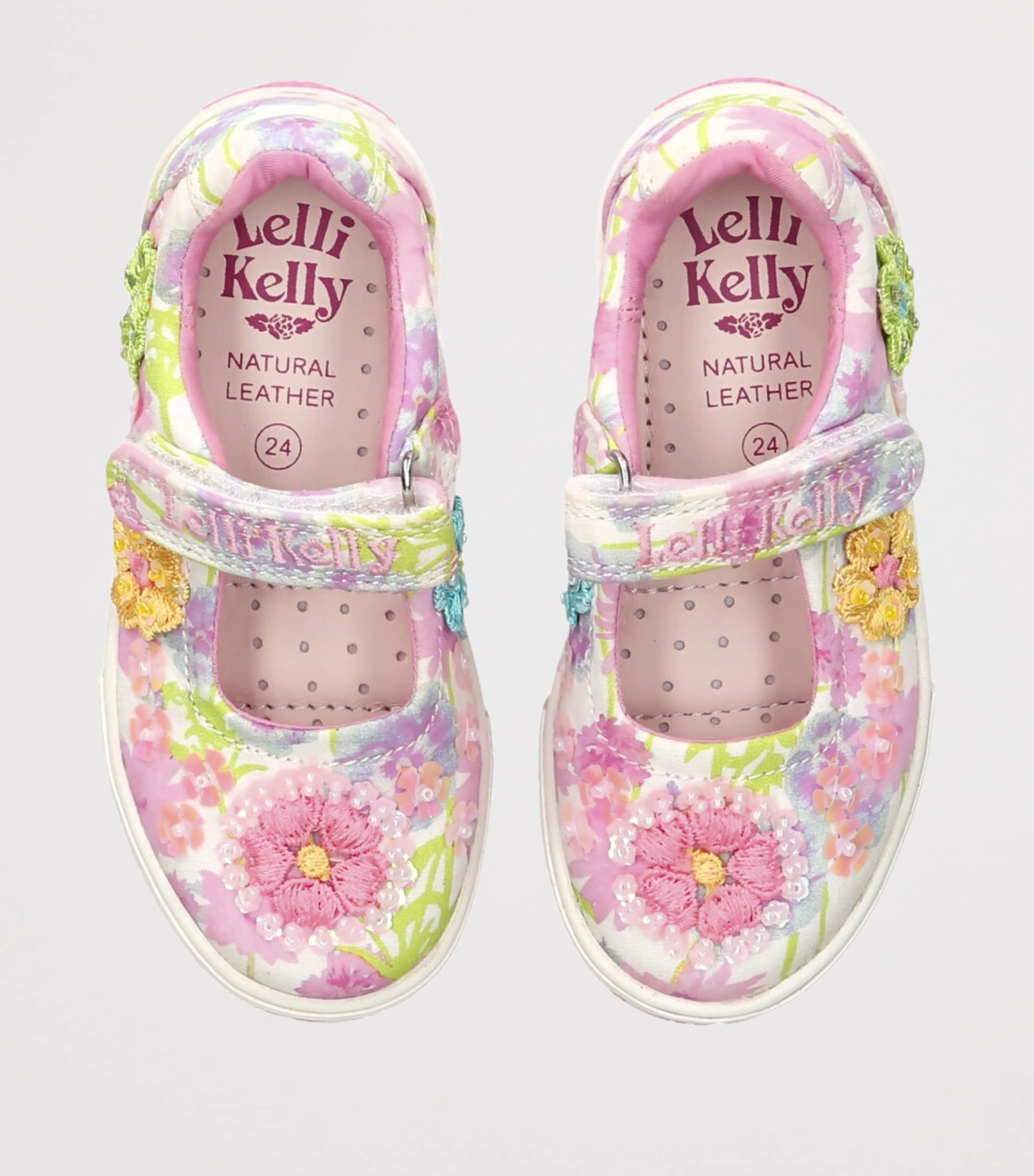 Lelli Kelly Embellished Eloise Dolly Shoes White/comb Image 4