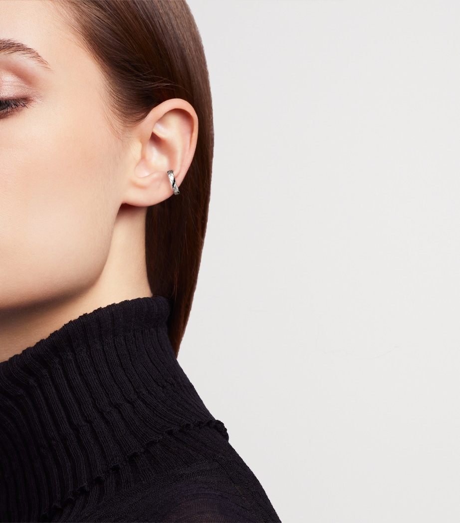 White Gold Coco Crush Single Ear Cuff WHITE Image 2