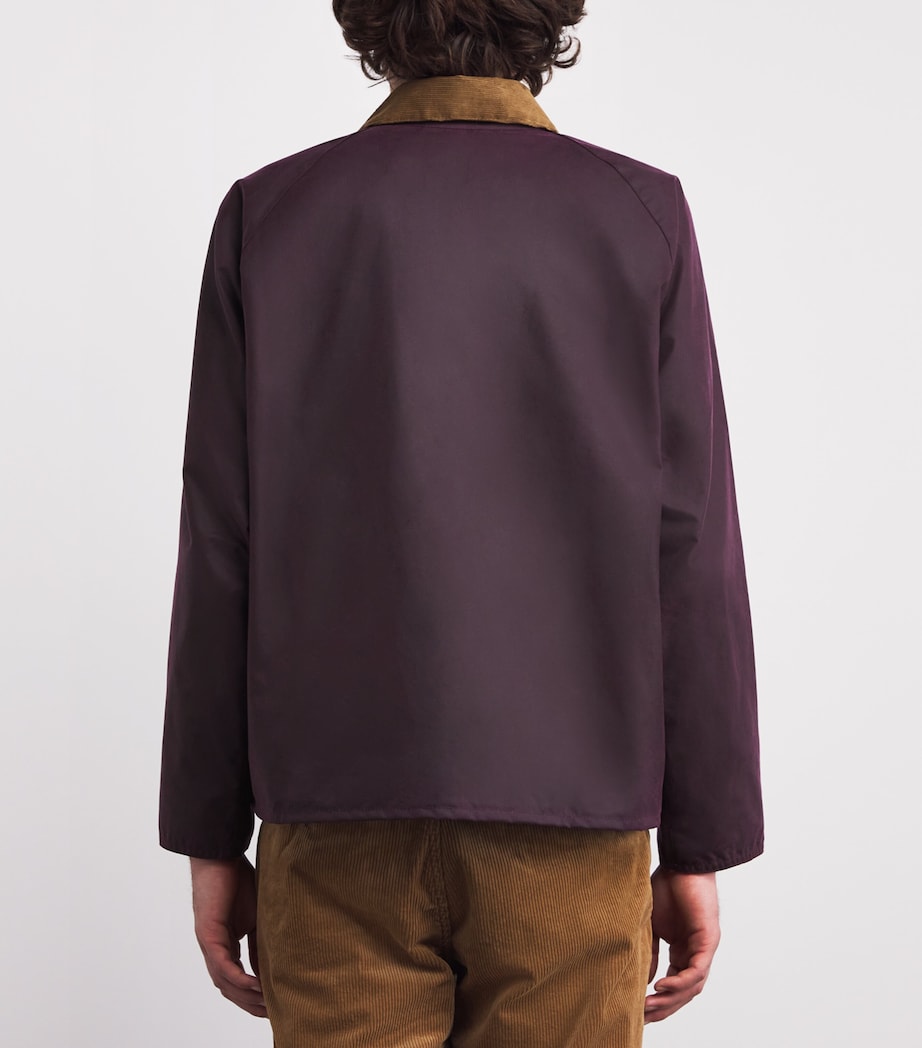 x Paul Smith Transport Waxed Jacket GRAPE Image 4