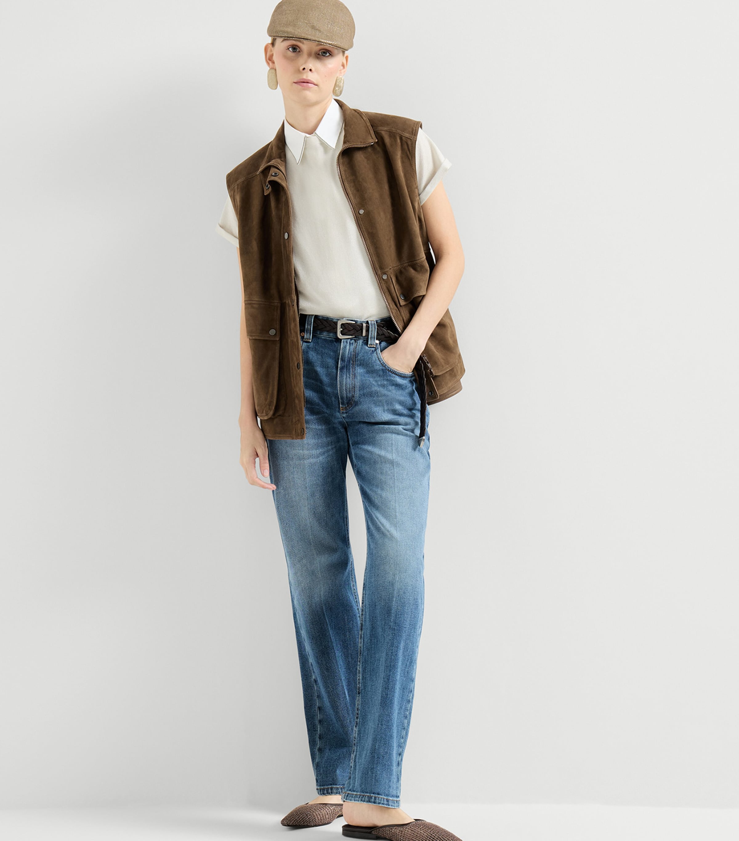 Brunello Cucinelli Womens Straight Jeans Image 4