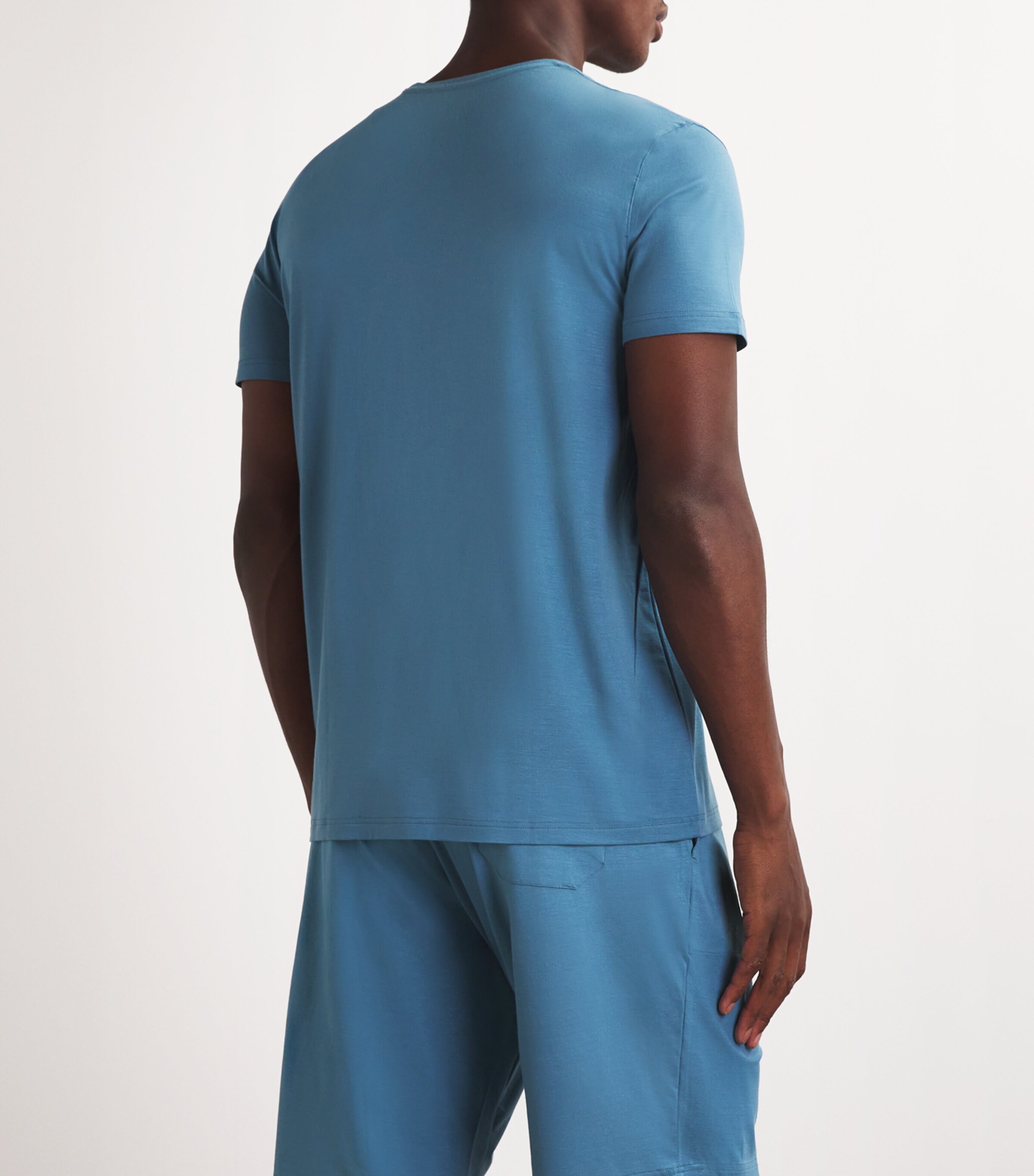 Derek Rose Mens Basel T-Shirt Blue Image 4