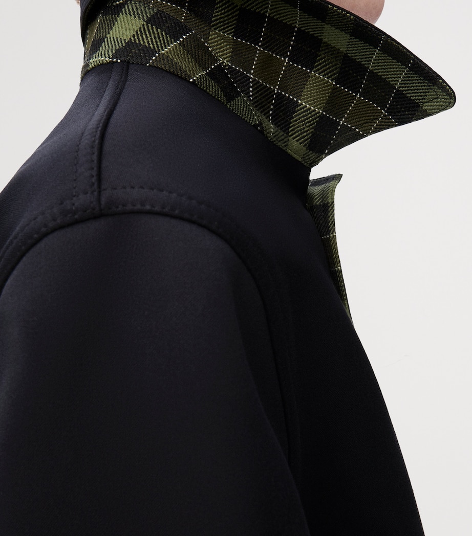 Wool-Blend Reversible Overcoat BLACK Image 5