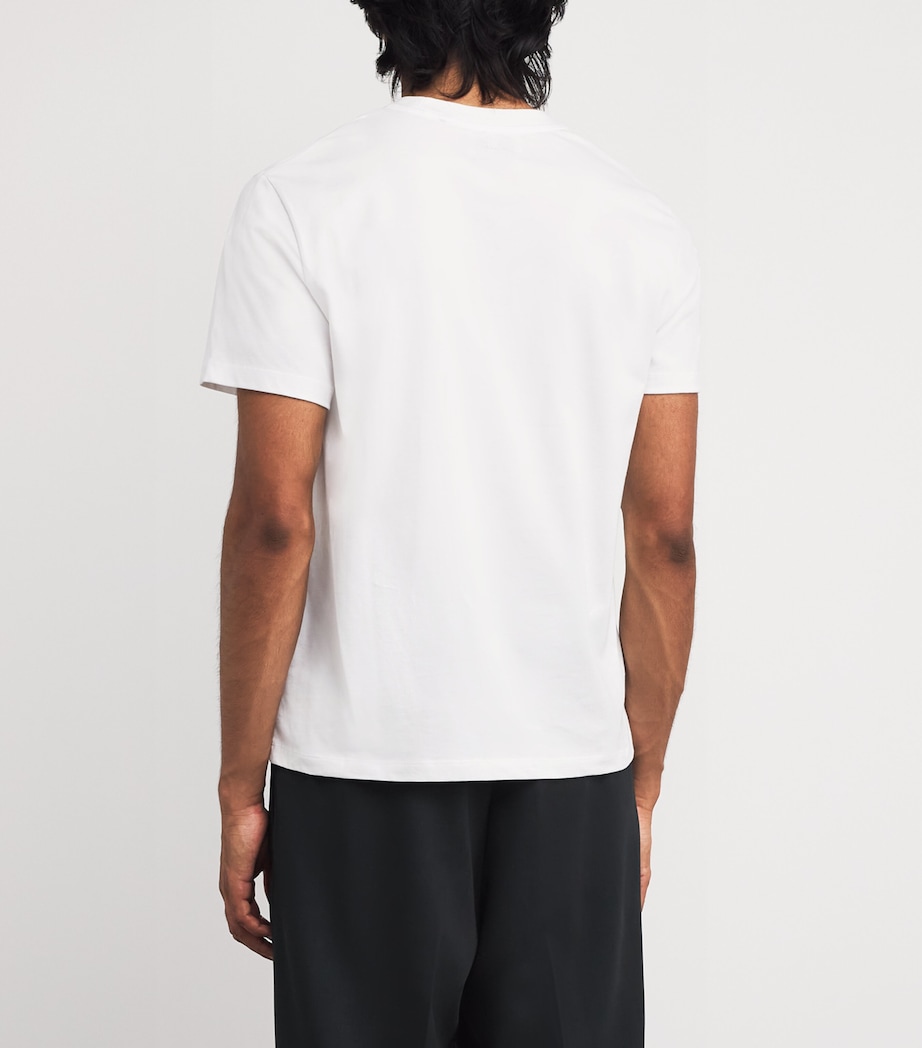 Cotton Embroidered Ami De Coeur T-Shirt 100 - BLANC Image 4