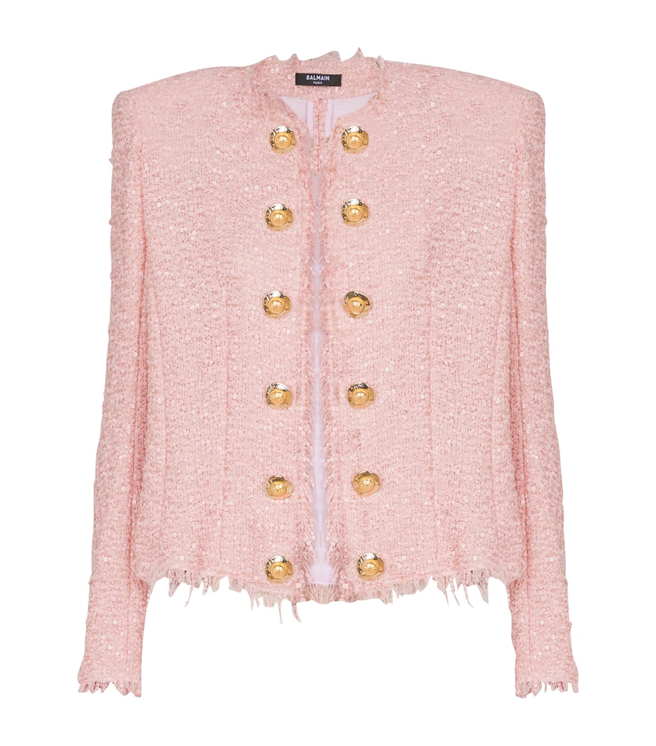 Tweed Sequinned Blazer 4CU ROSE Image 1