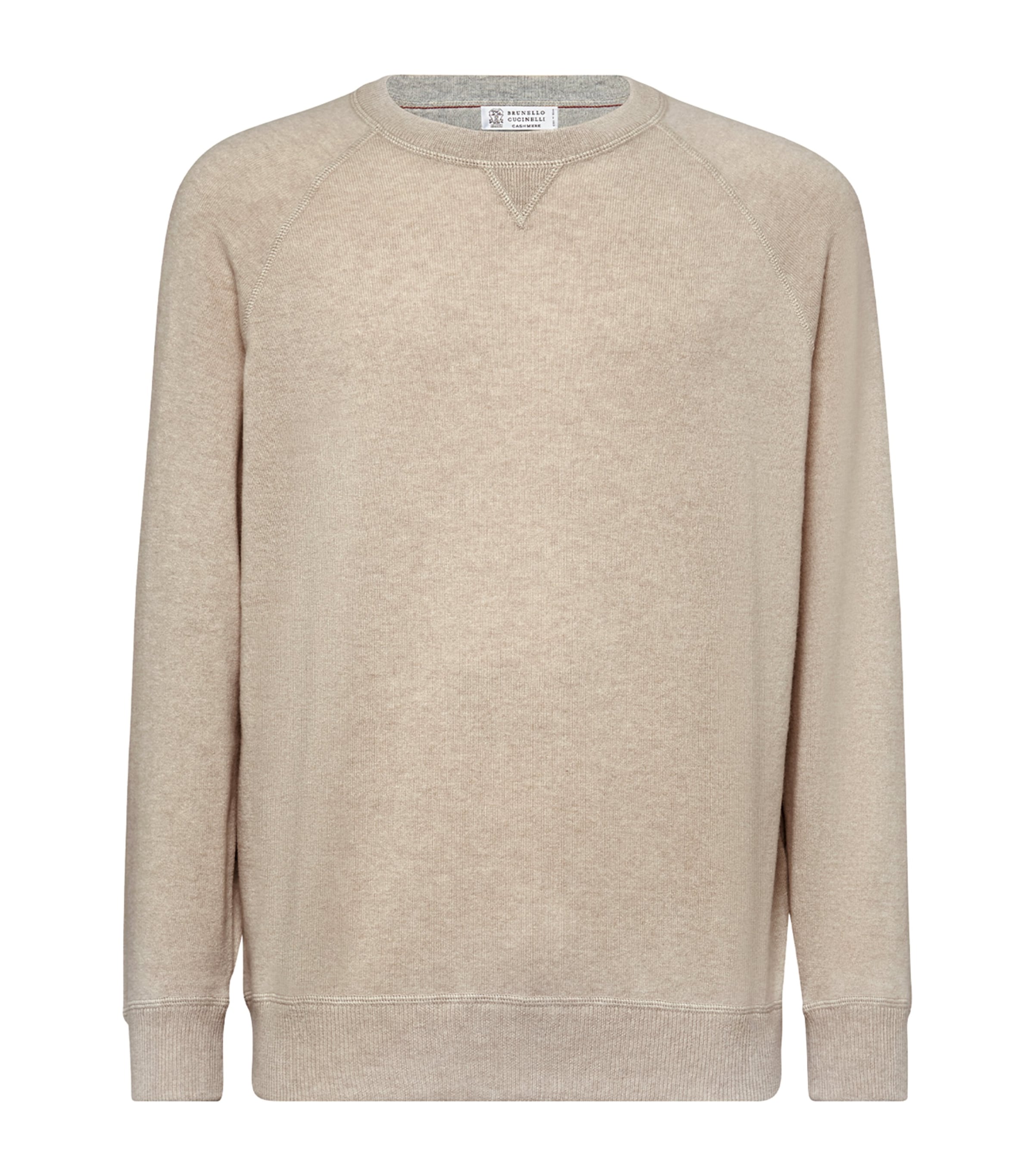 Brunello Cucinelli Sweatshirt-style Sweater In Brown