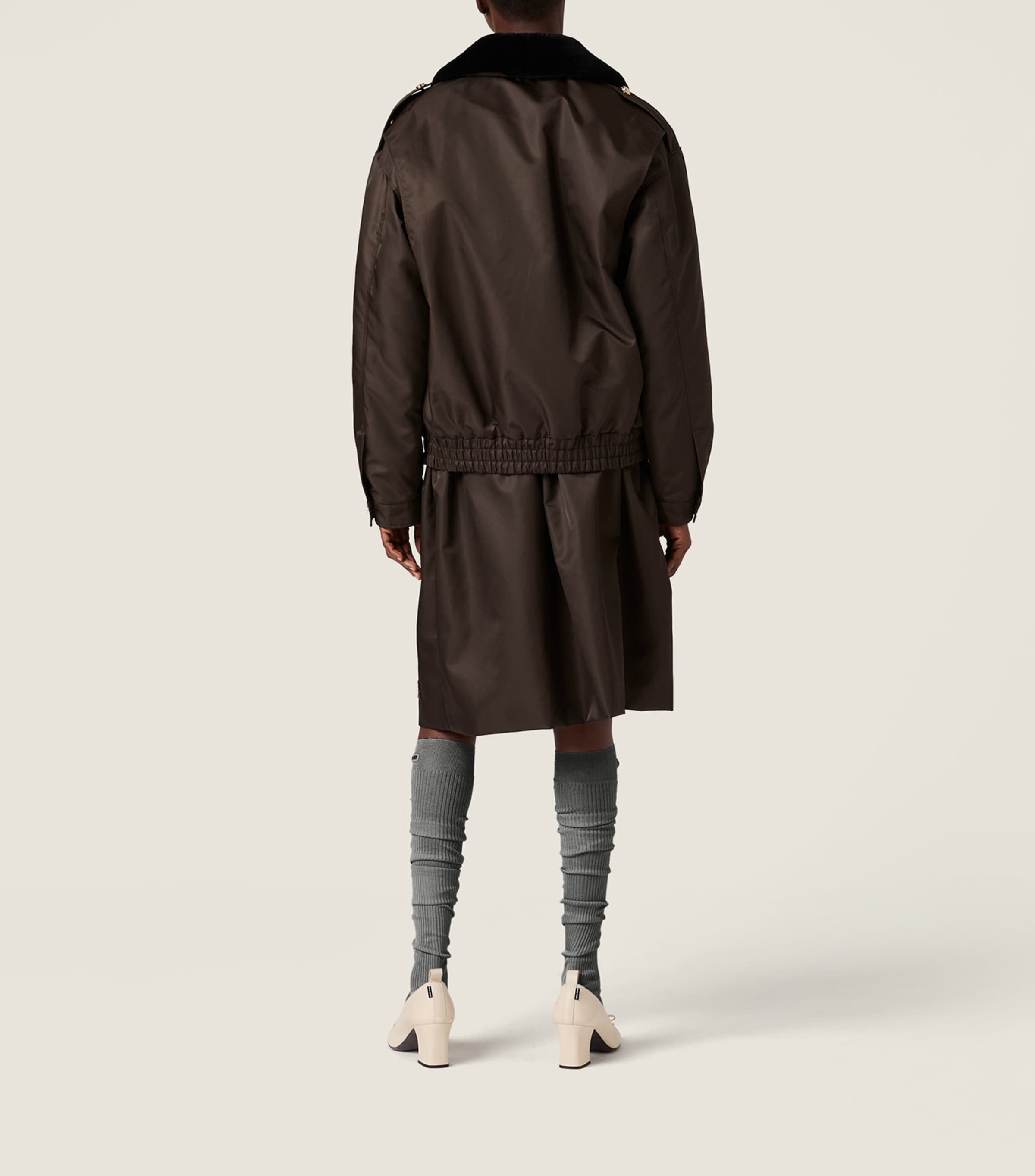 Miu Miu Womens Technical Gazar Bomber Jacket Image 3