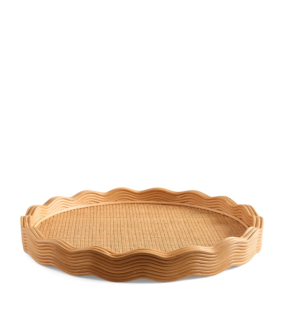 Rattan Pangbourne Round Tray (55cm) BROWN Image 1