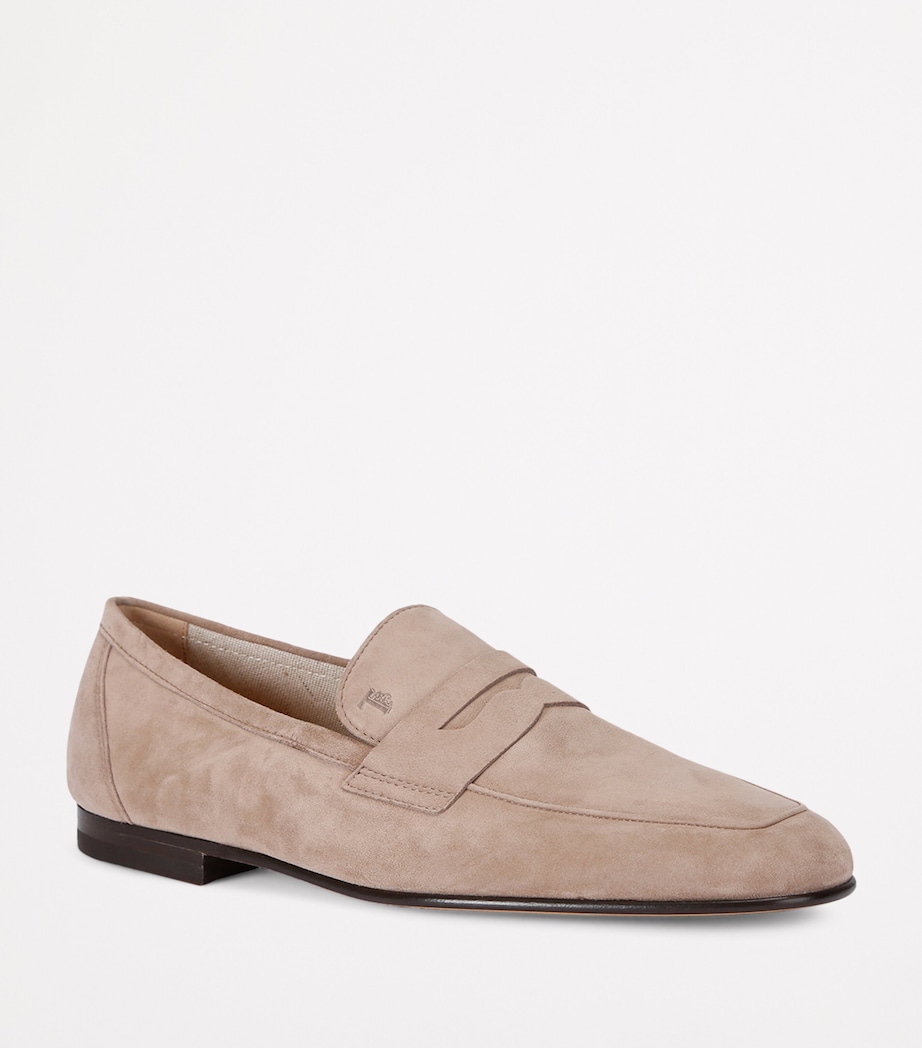 Suede Mocassino Loafers GREY Image 4