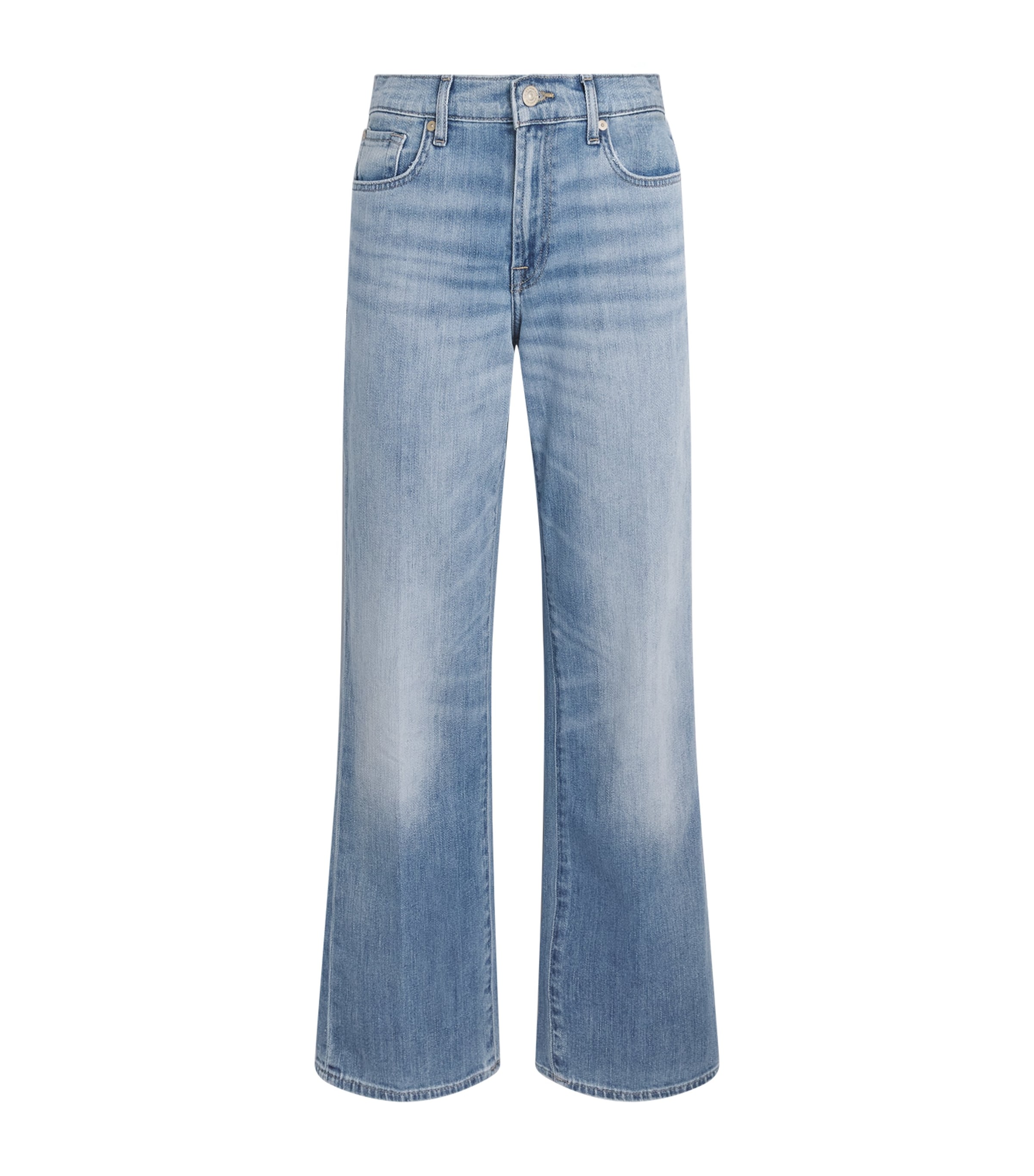 7 For All Mankind Stovepipe Straight Jeans Chill Wave