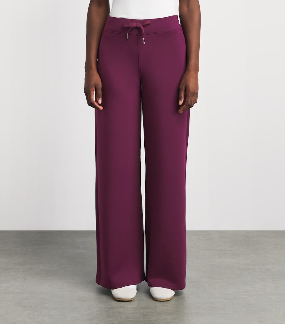SPANX Womens SPANX AirEssentials Wide-Leg Sweatpants Plum Berry Image 3