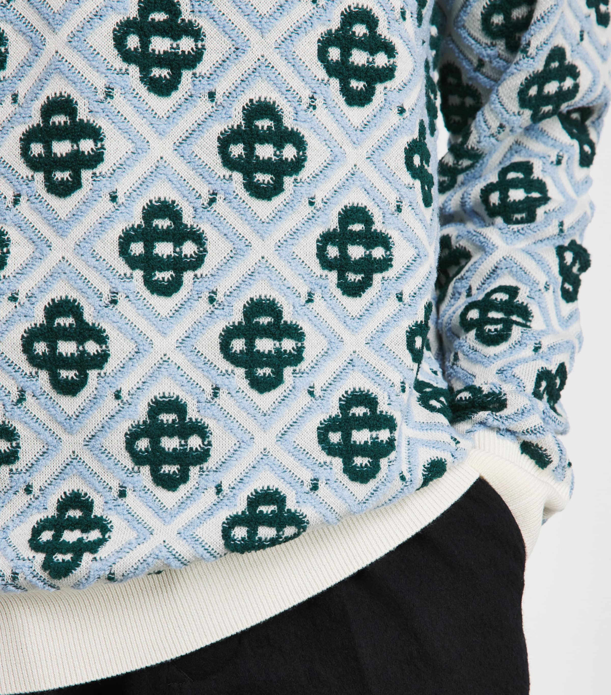 Casablanca Mens Wool Monogram Sweater Cc Monogram Image 3