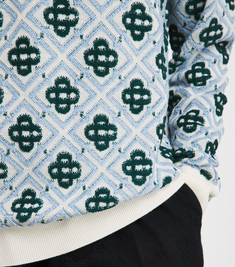 Casablanca Mens Wool Monogram Sweater Cc Monogram Image 3