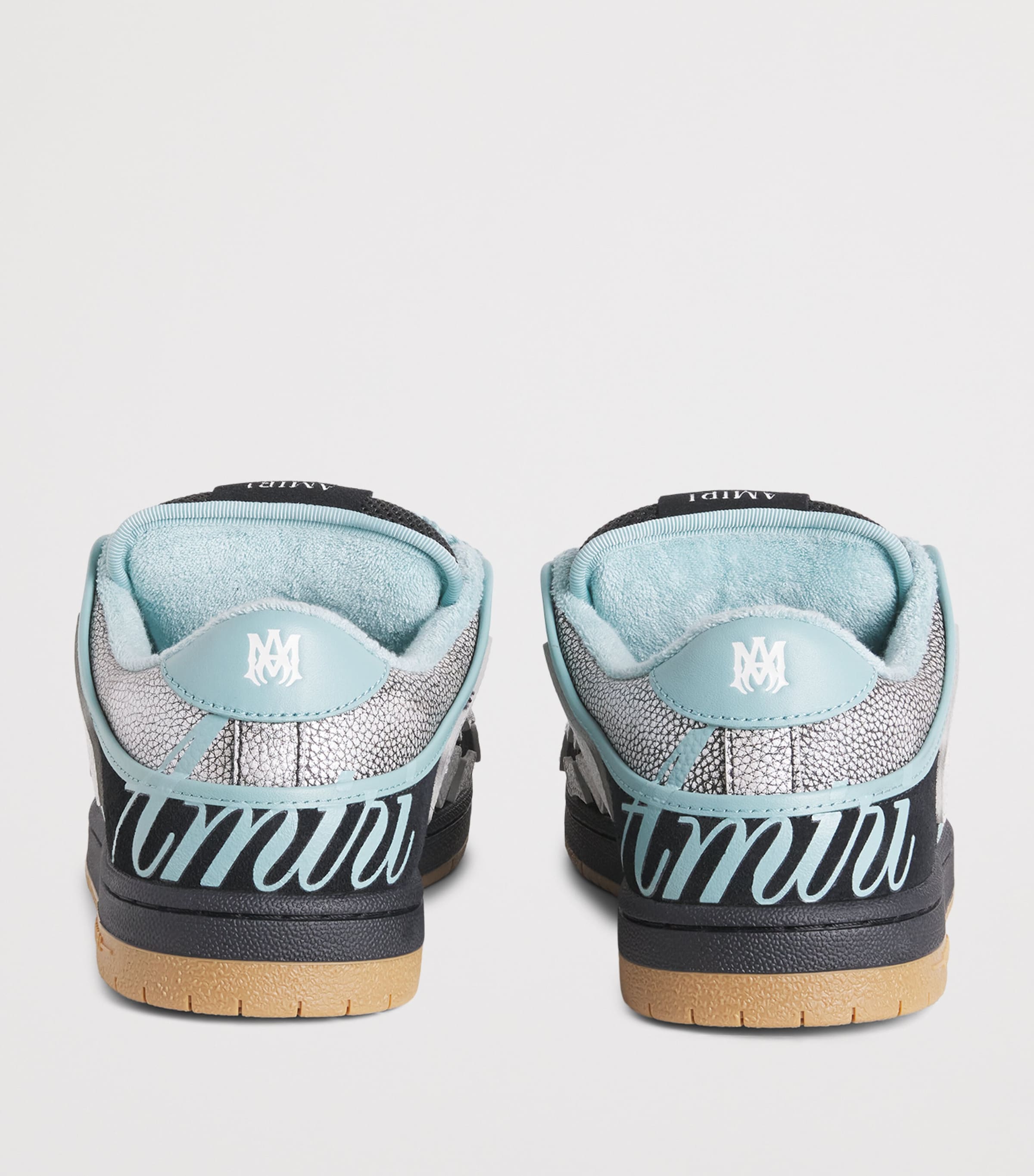 AMIRI Suede Skel Top Low Sneakers Black Image 5