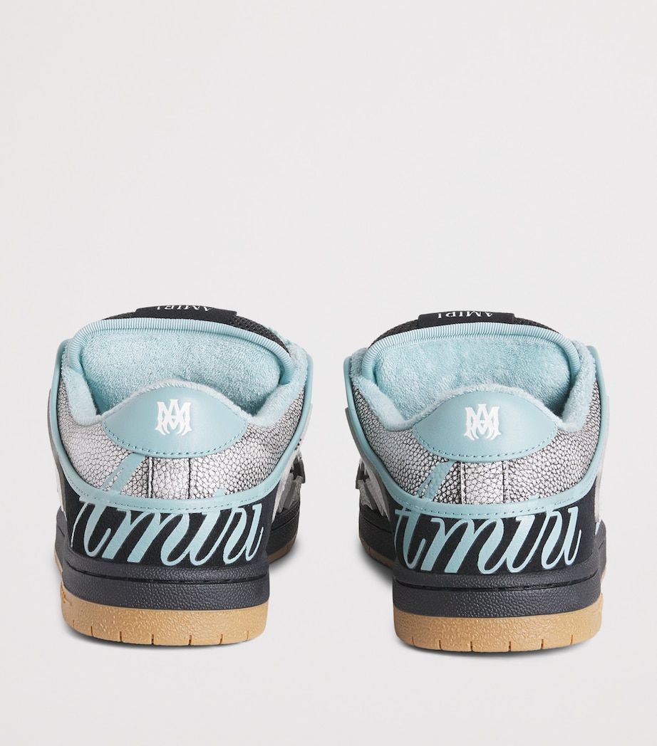 AMIRI Suede Skel Top Low Sneakers Black Image 5