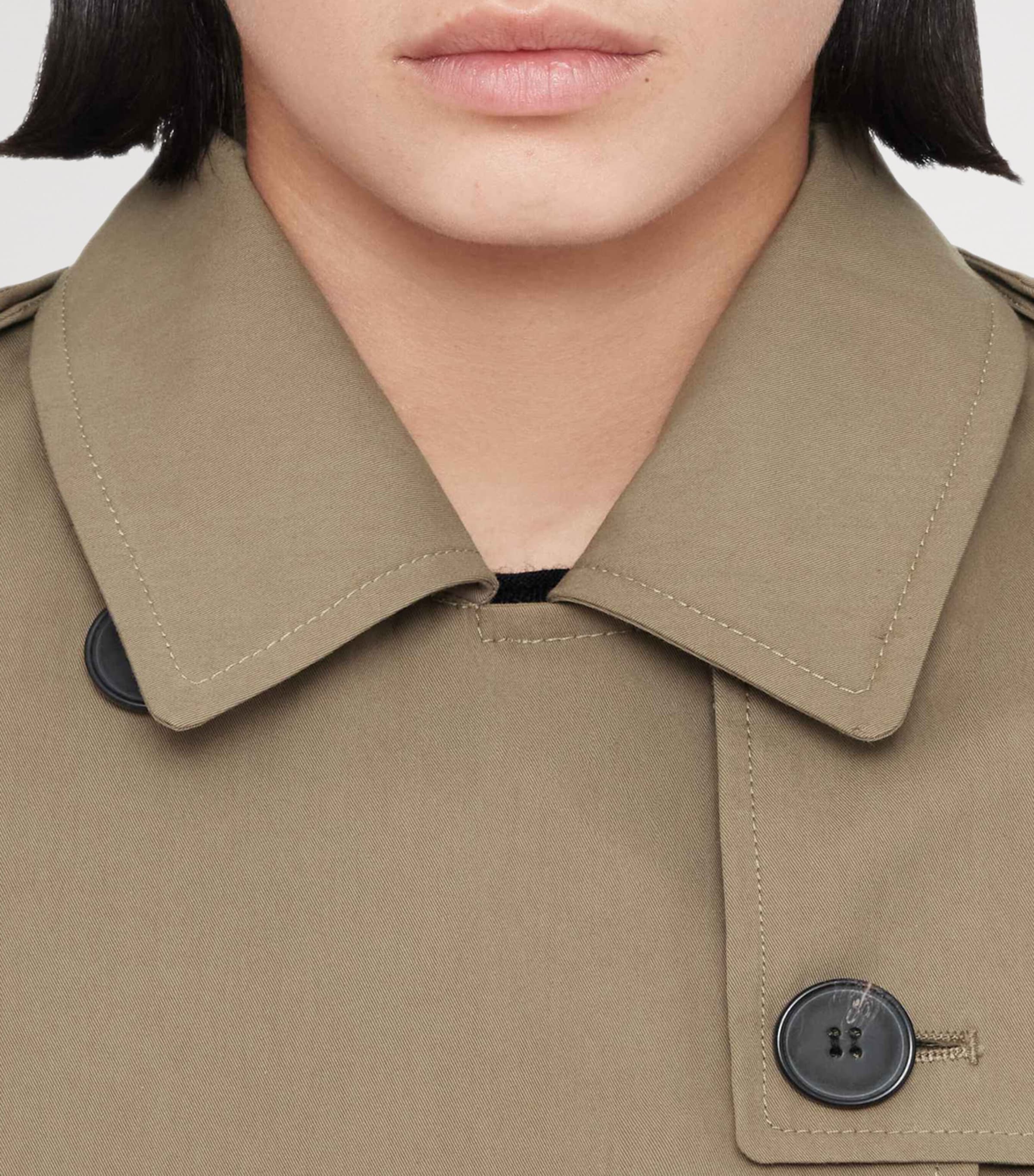 AllSaints Womens Leonard Trench Coat Mushroom Brown Image 5