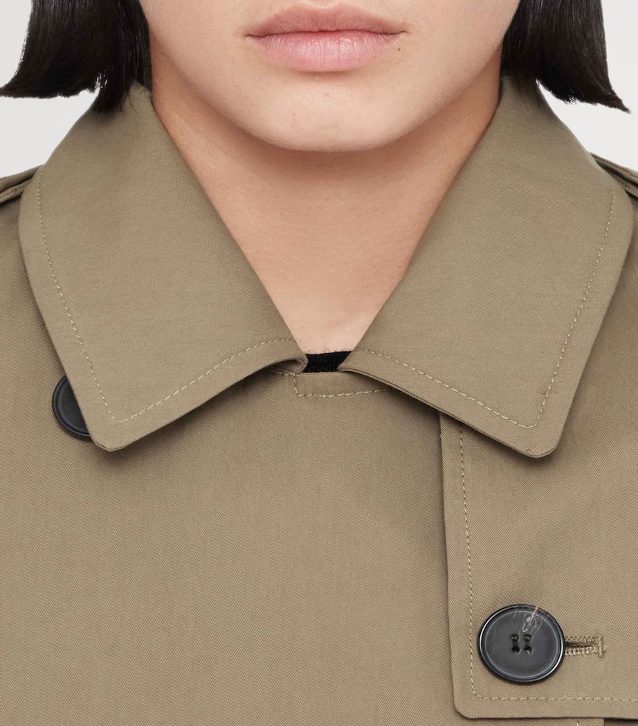 AllSaints Womens Leonard Trench Coat Mushroom Brown Image 5