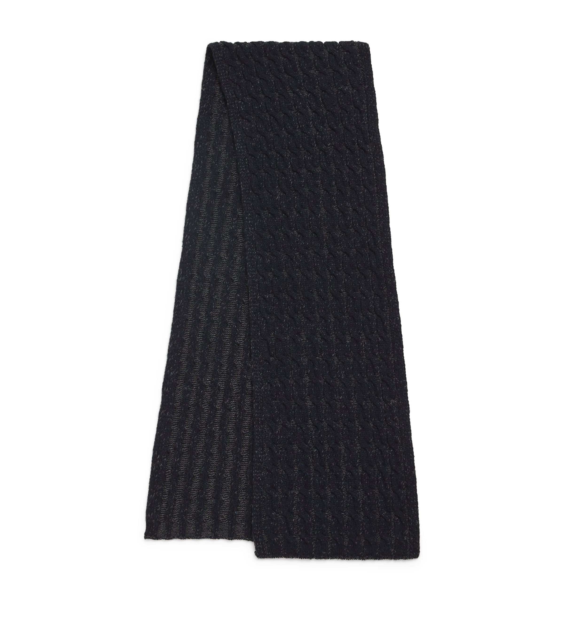 Johnstons Of Elgin Cashmere Donegal Scarf In Black