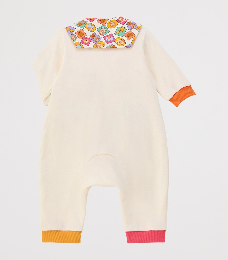 Cotton Animal-Appliqué Playsuit (6-12 Months) 87 Image 5