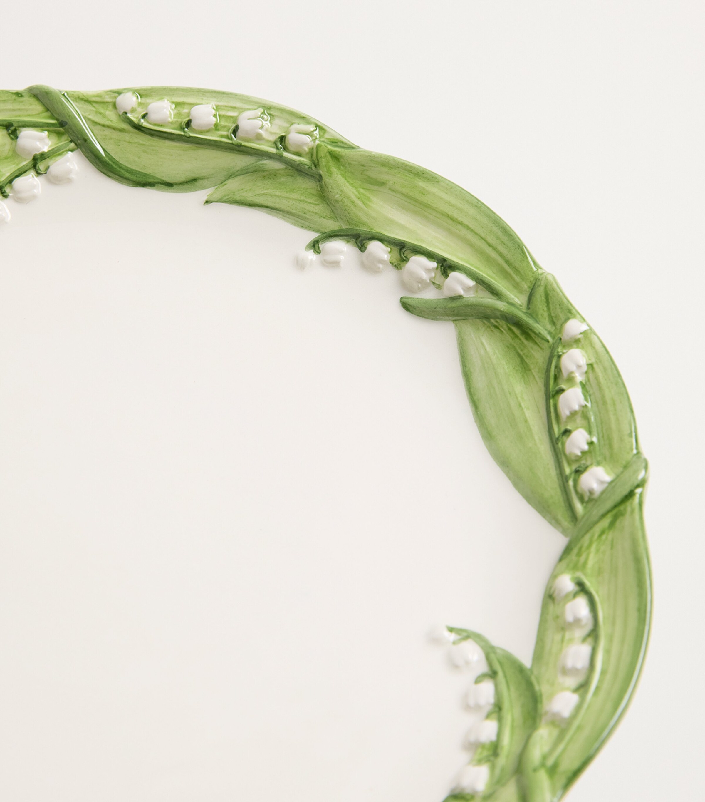 Lilly  Of The Valley Dinner Plate (27cm) WHITE/GREEN Image 4