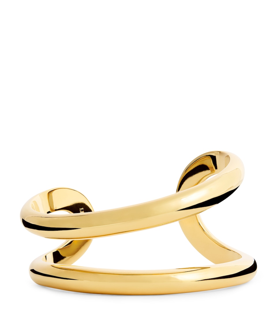 LIÉ STUDIO Gold-Plated Maggie Cuff Bangle Gold
