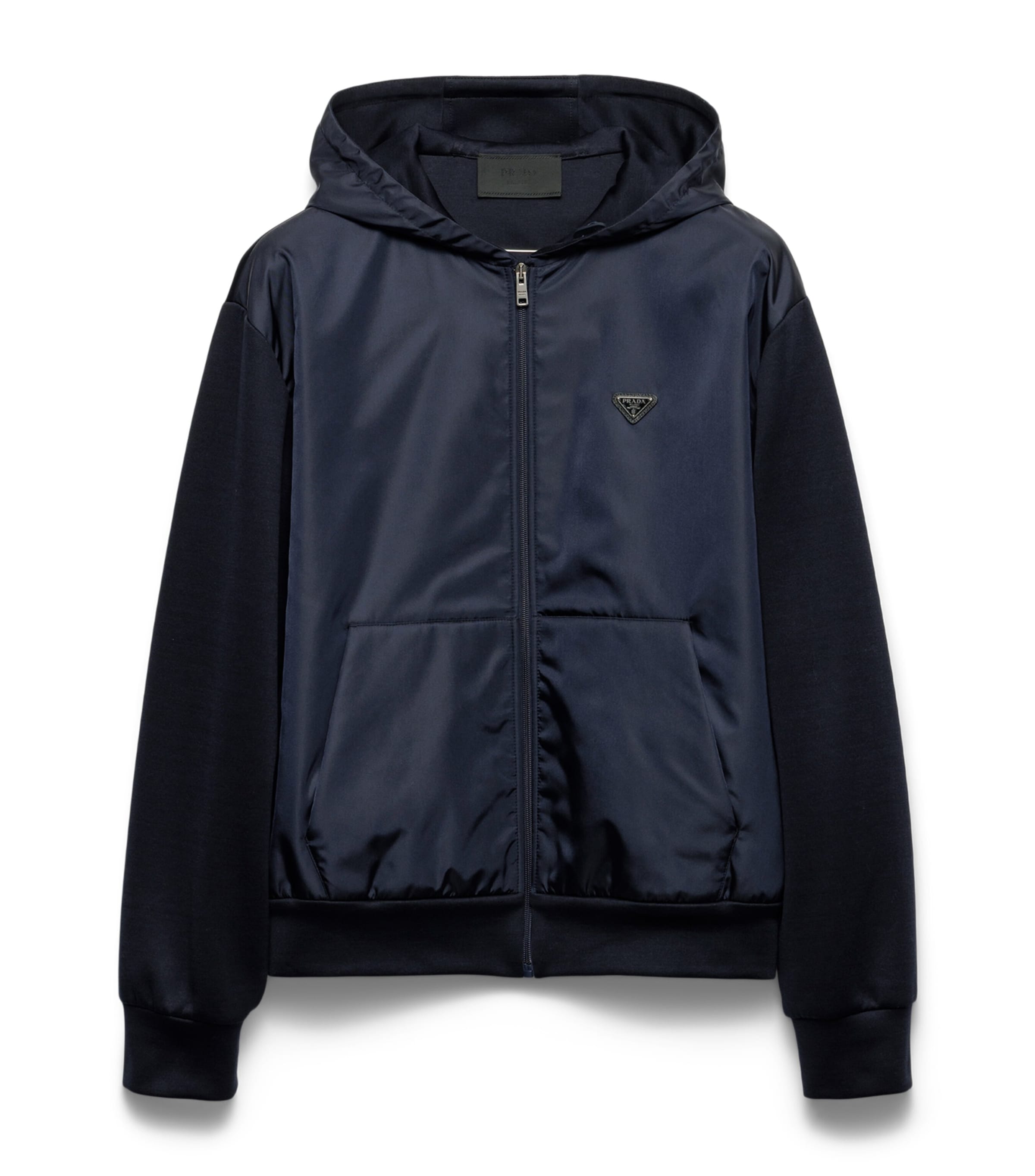Cotton-Re-Nylon Zip-Up Hoodie F0QR3 Image 1